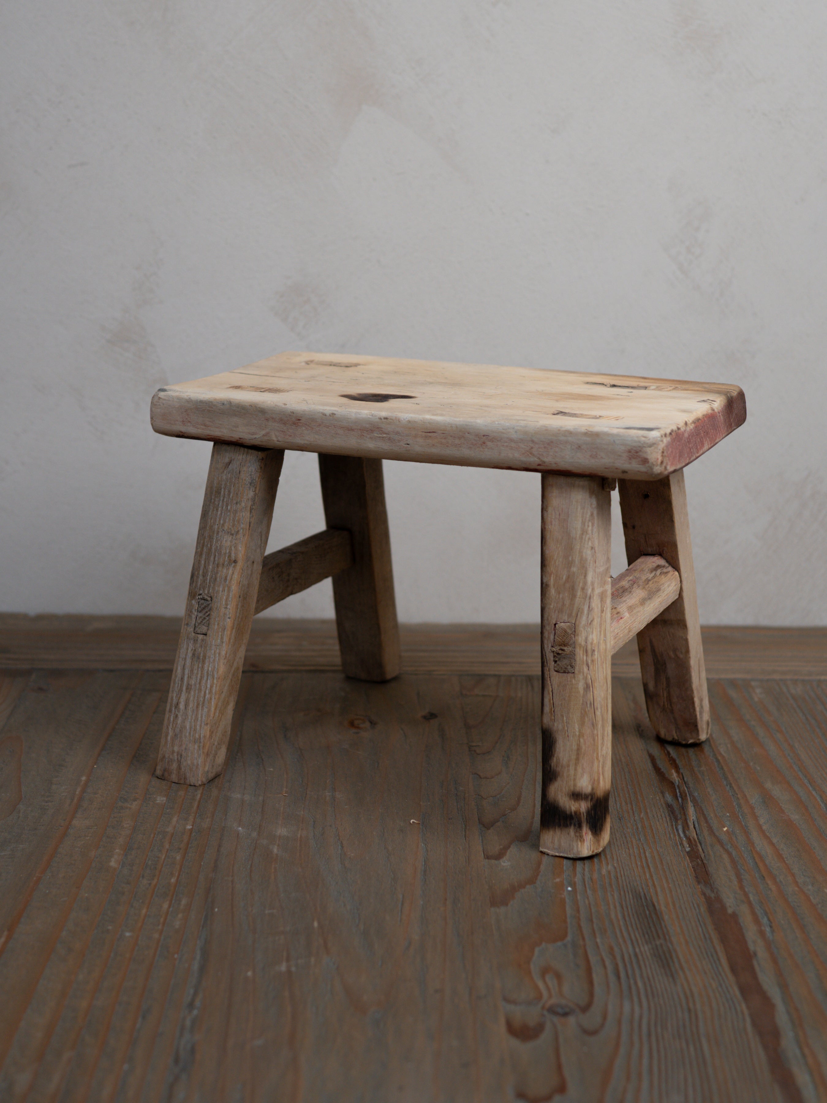 Reclaimed Wooden Mini Stool - Style W