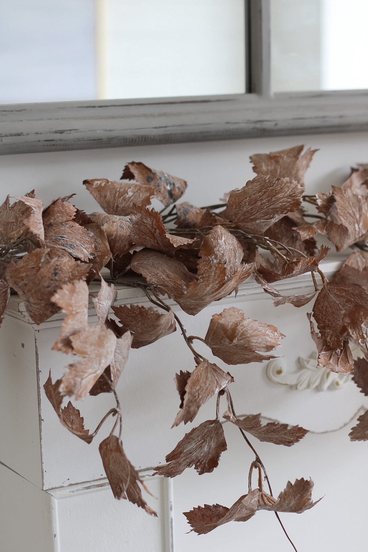 faux autumn leaves garland