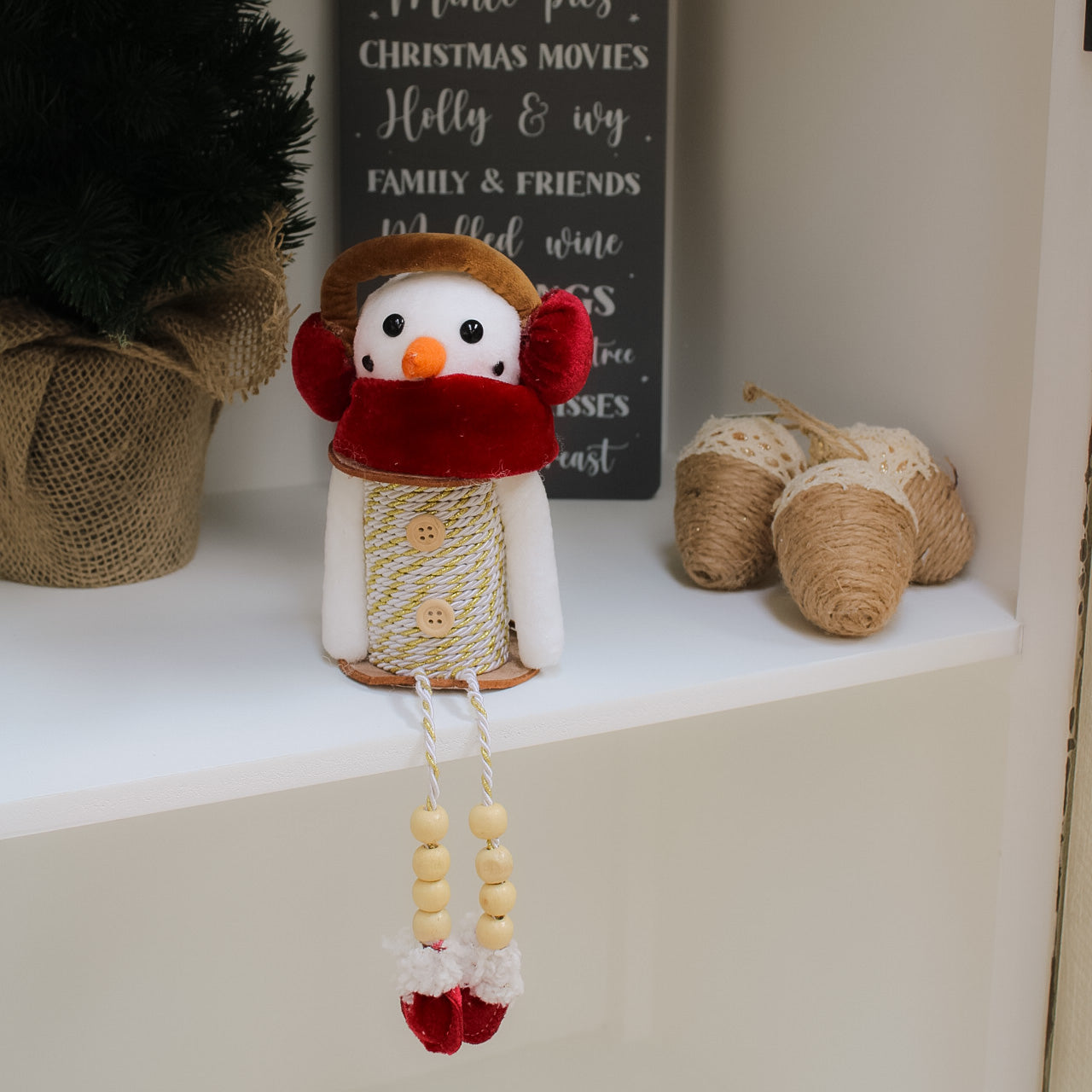 Christmas Cotton Reel Decoration