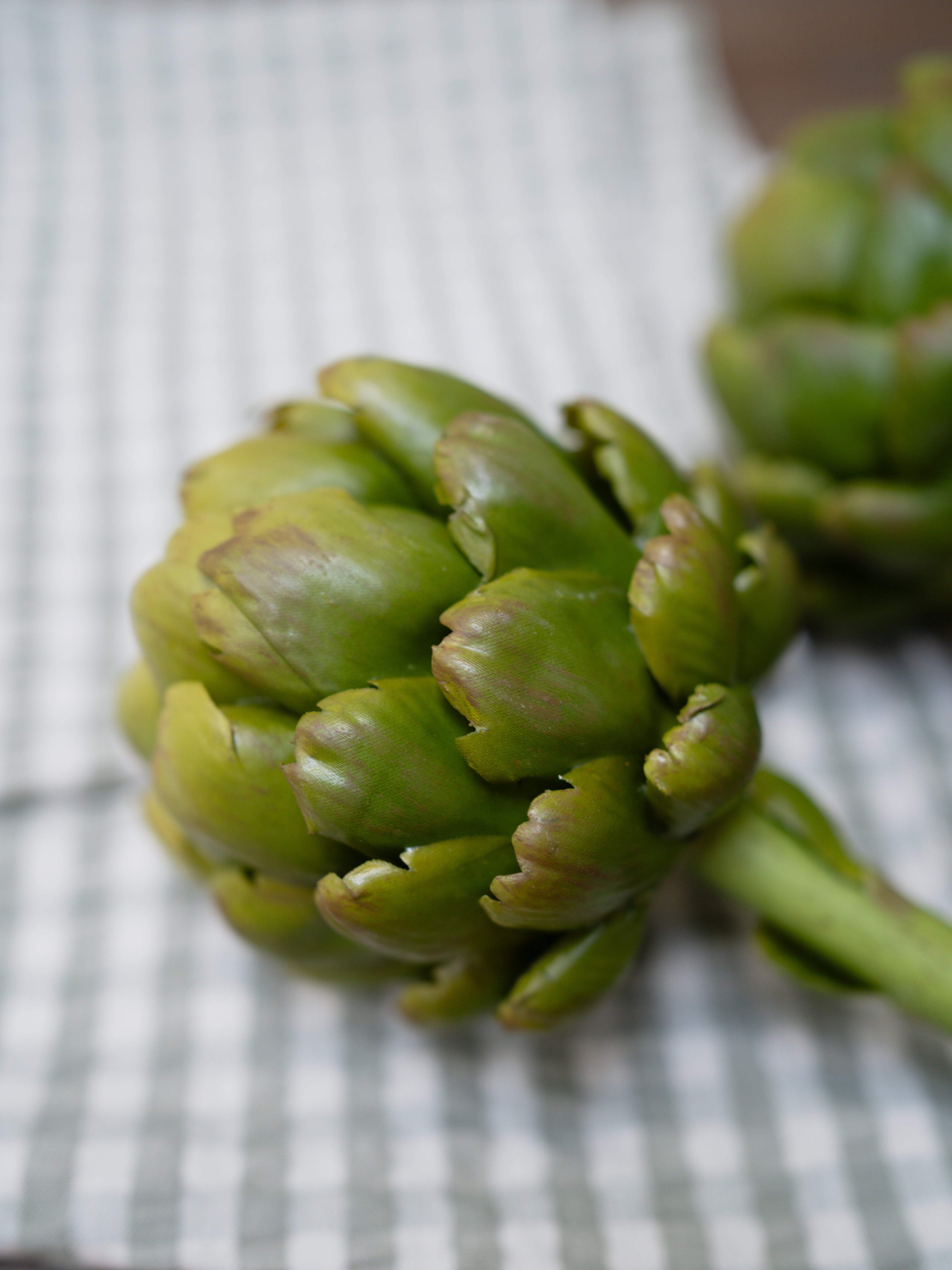 Faux Globe Artichoke with Stem