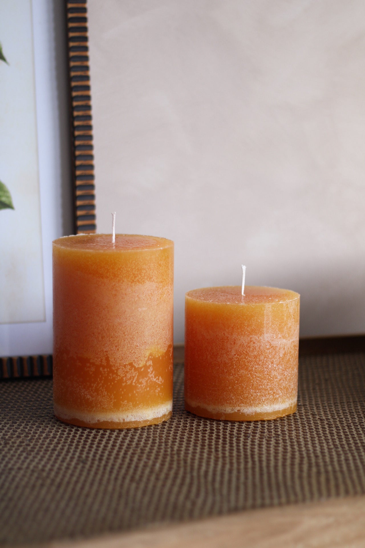 Ochre Pillar Candle