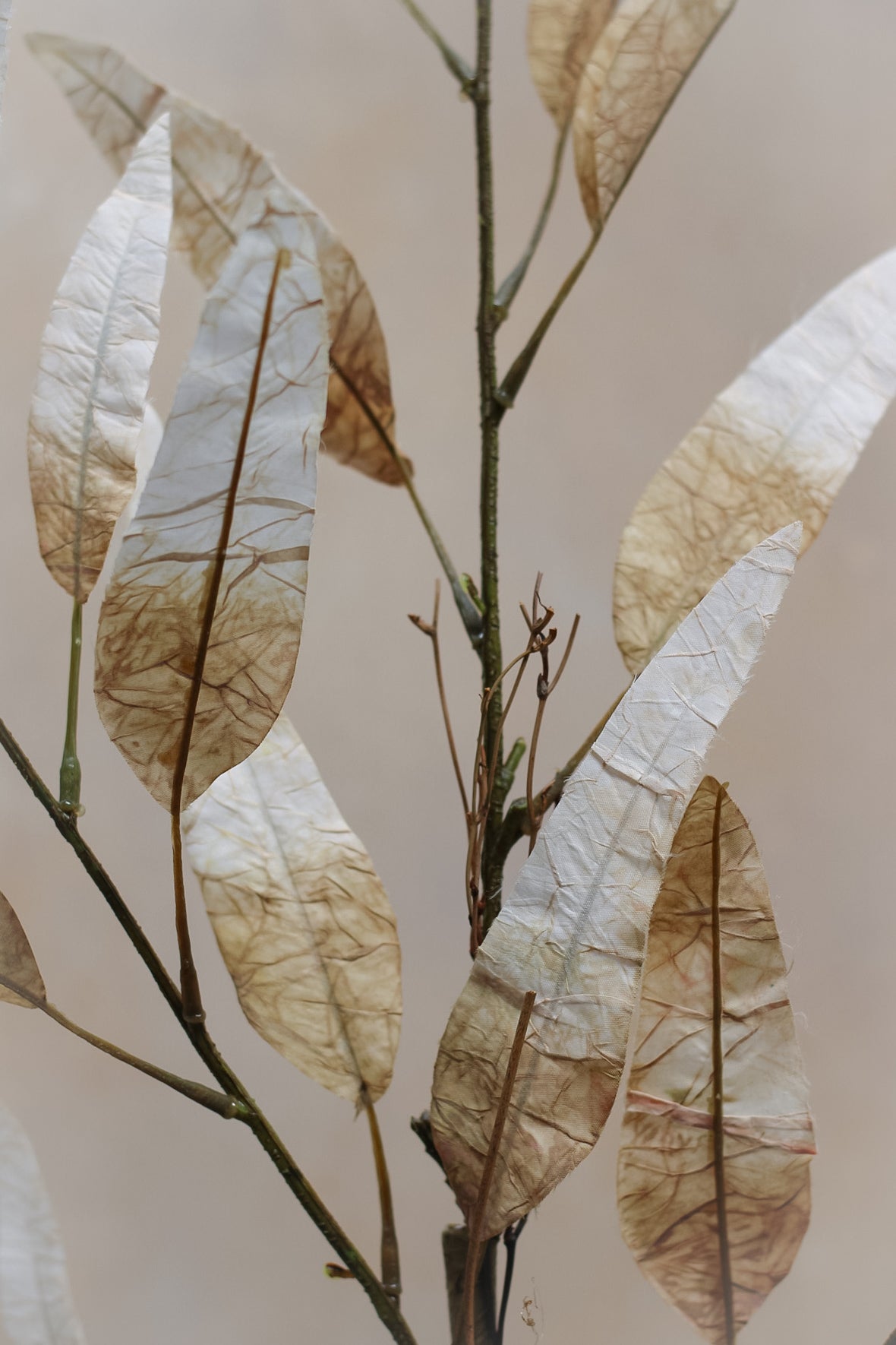 Faux Nude Dried Leaf Stem