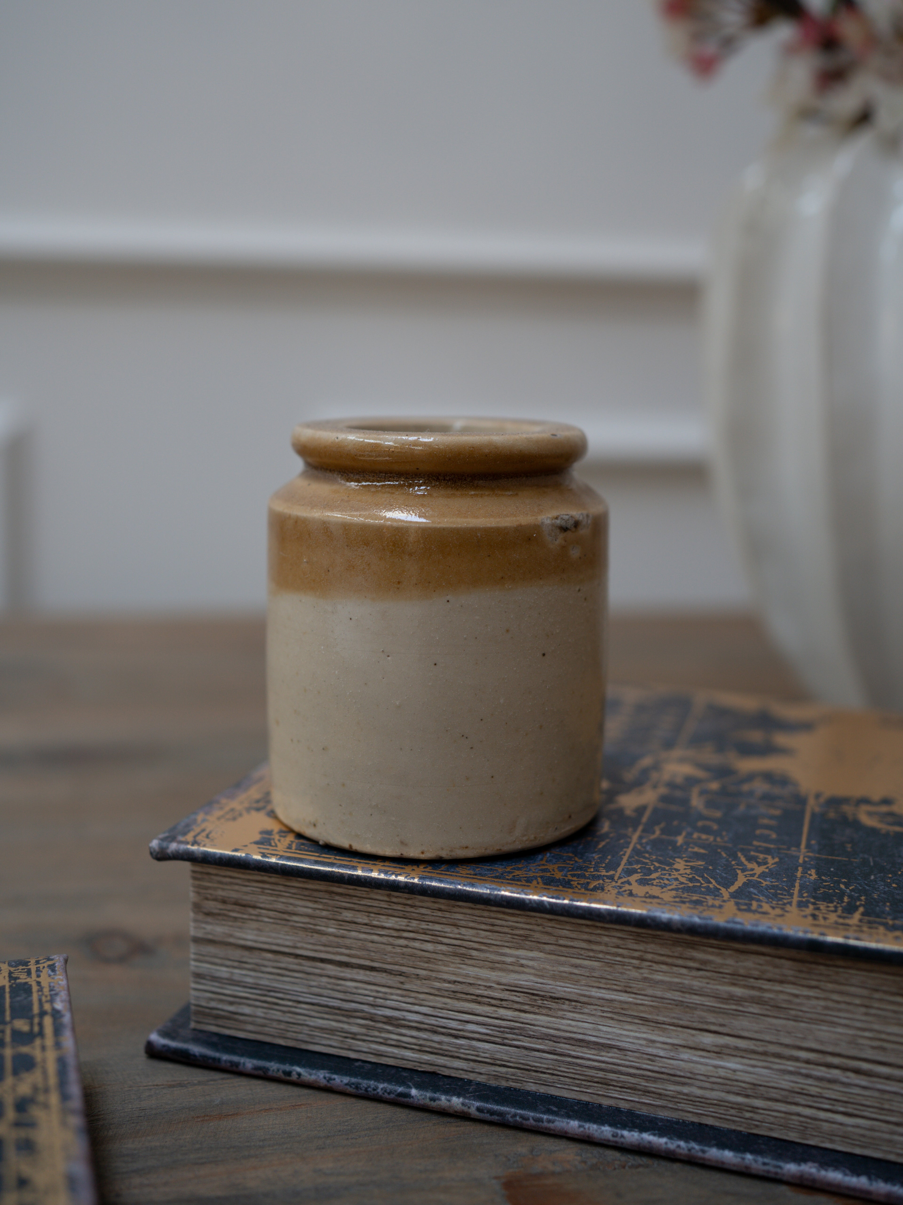 Small Vintage Salt Glazed Pot - Style 1