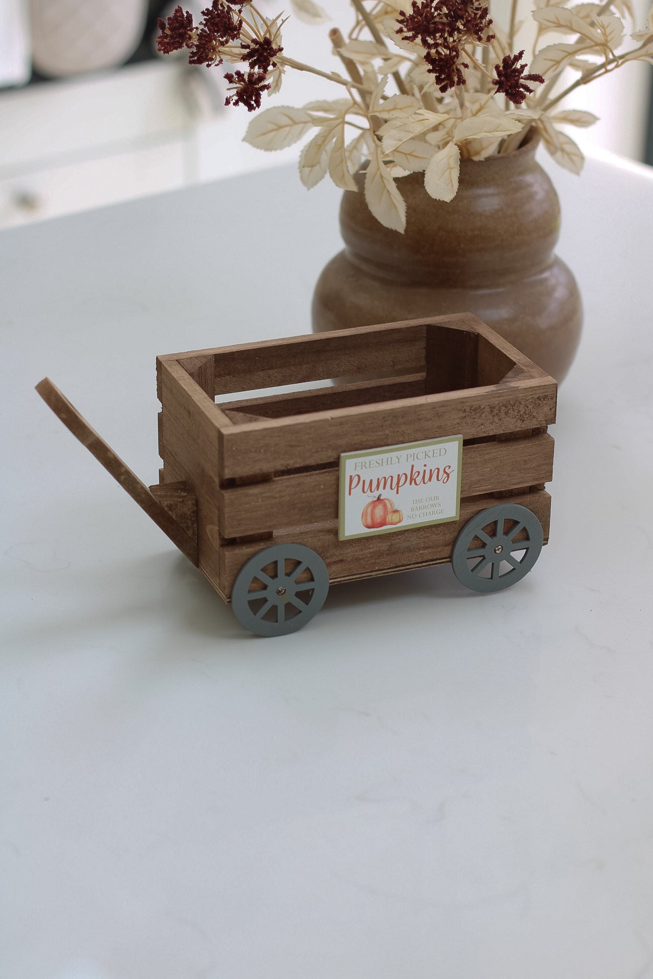 Pumpkin Cart Decoration