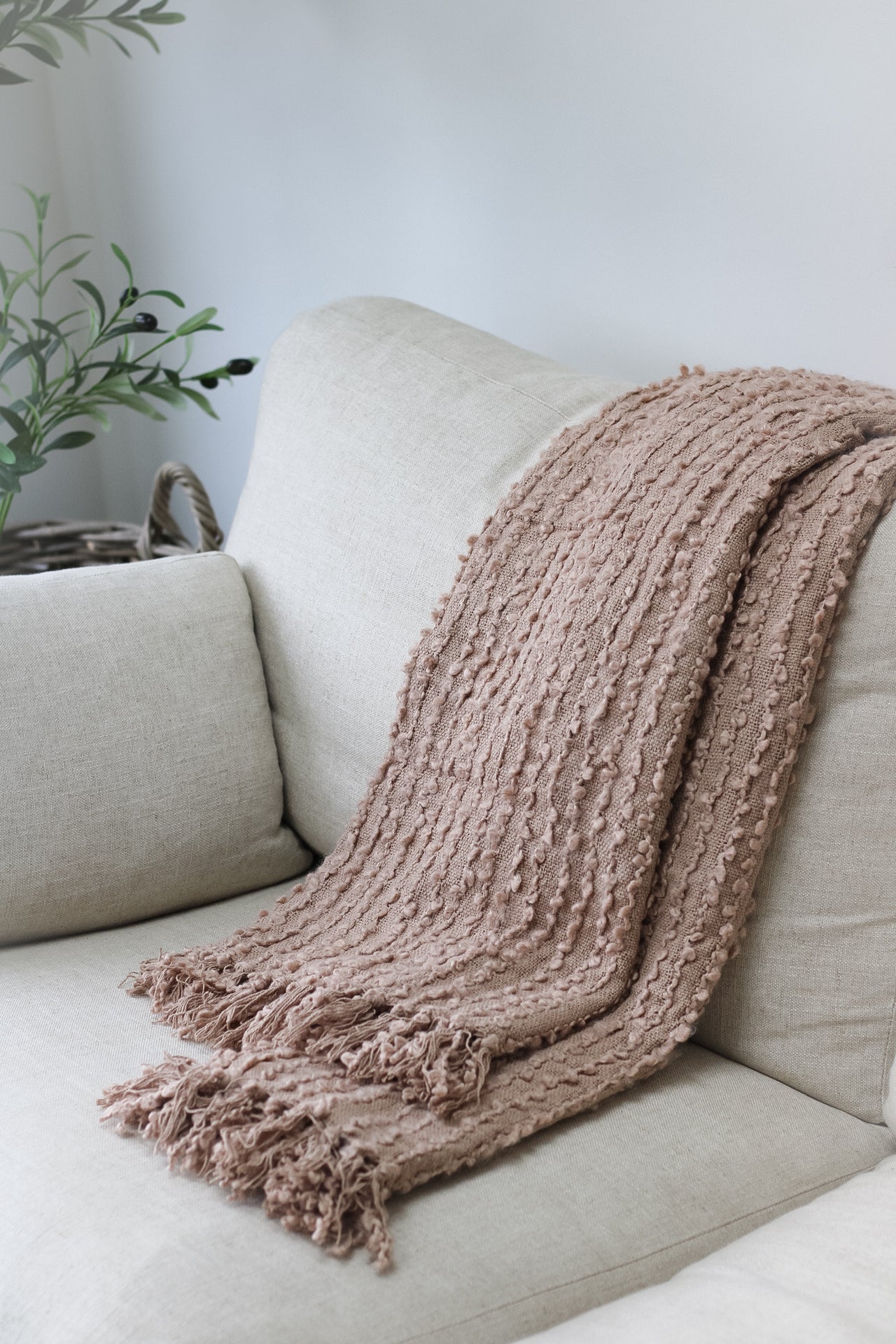 Plaster Tasselled Throw