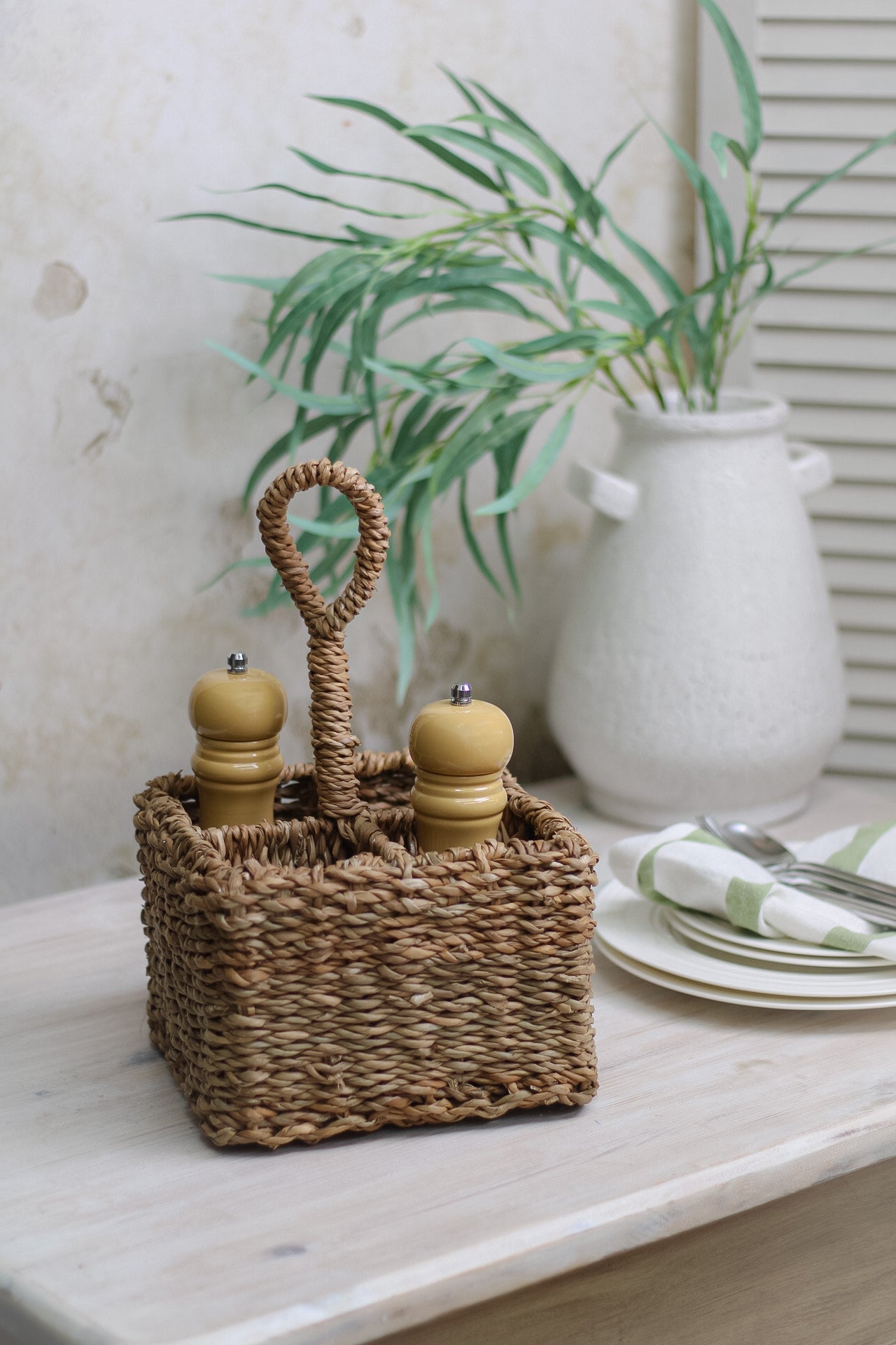 Woven Seagrass Bottle Carrier