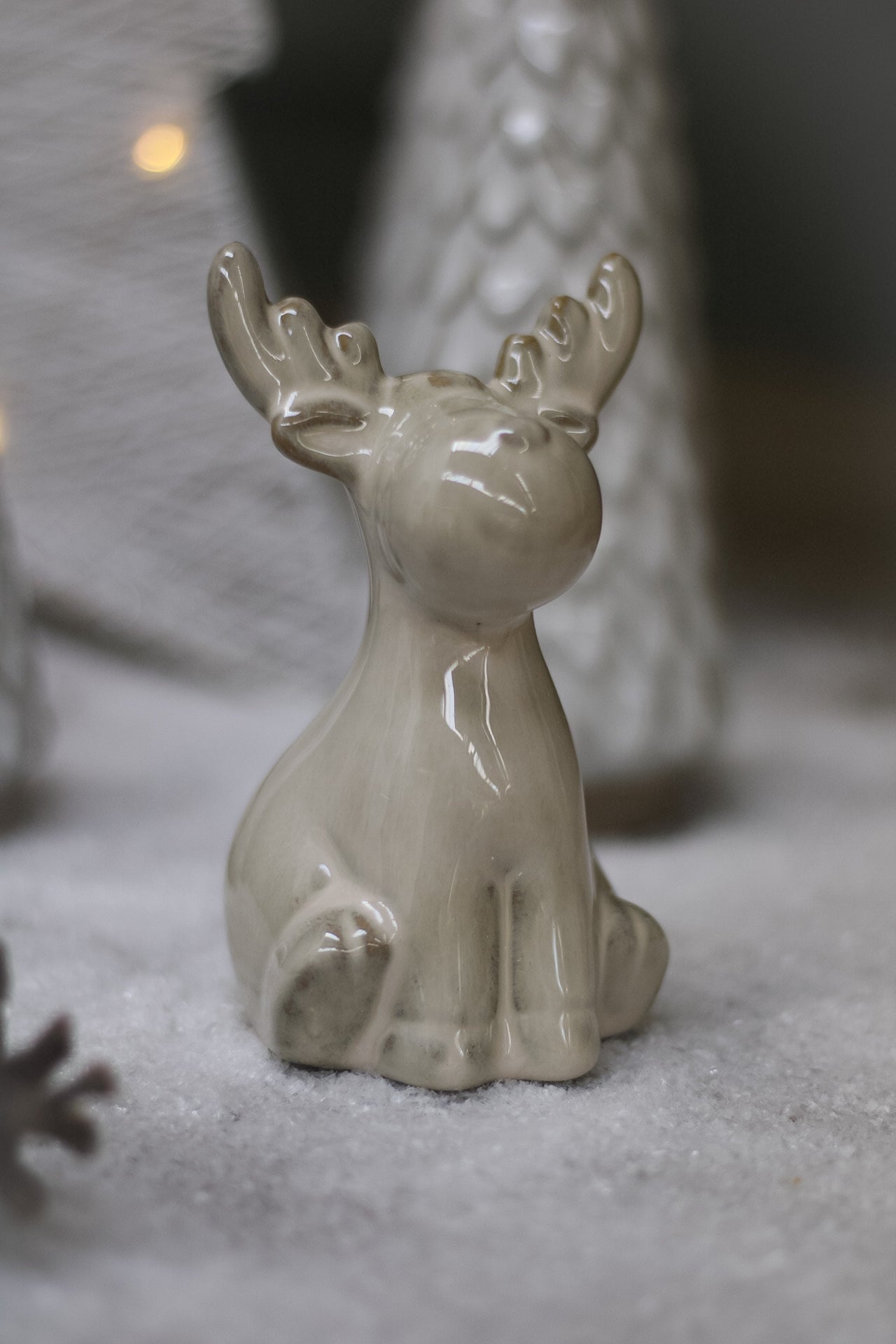 Glazed Ceramic Christmas Reindeer