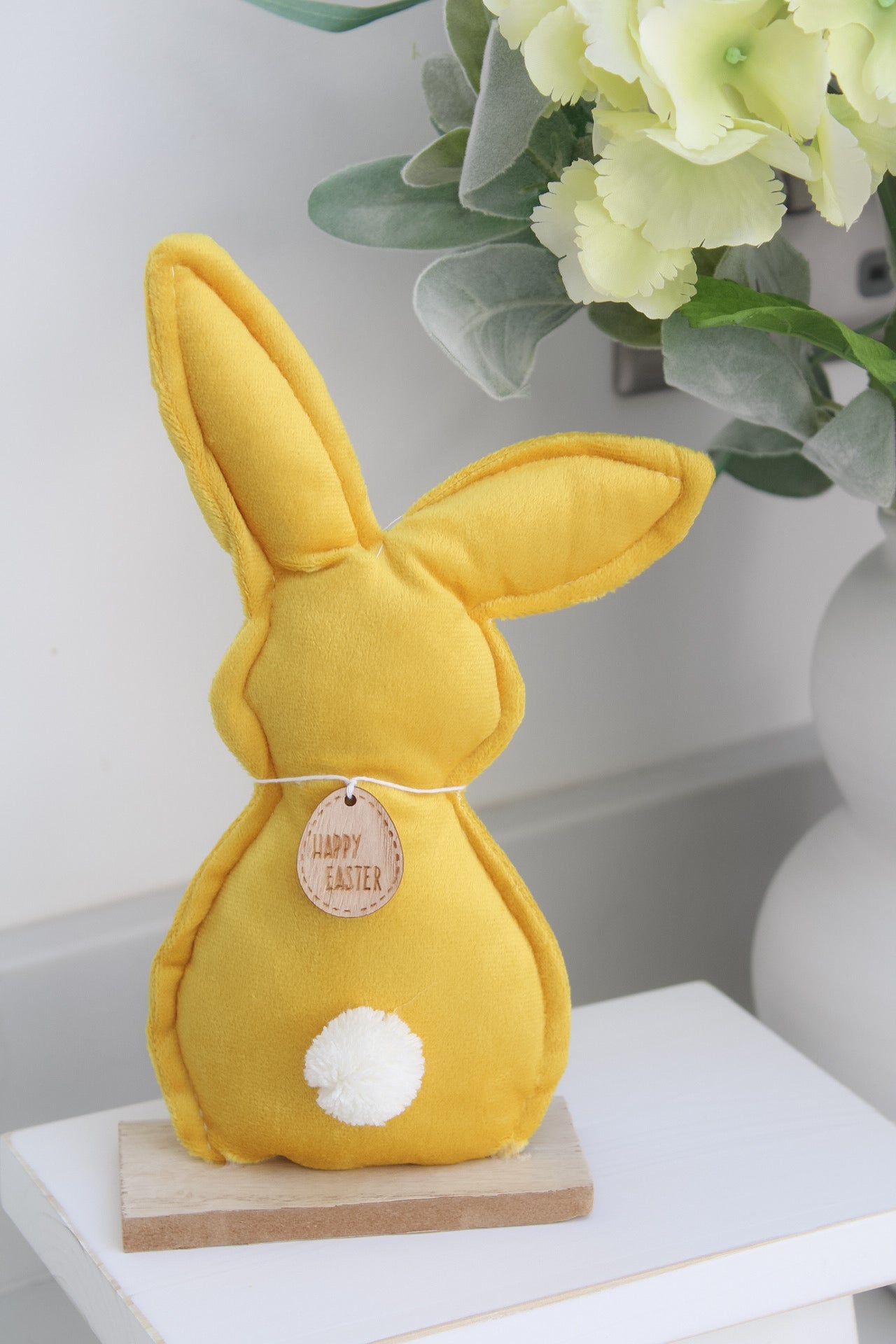 Mustard Velvet Standing Bunny