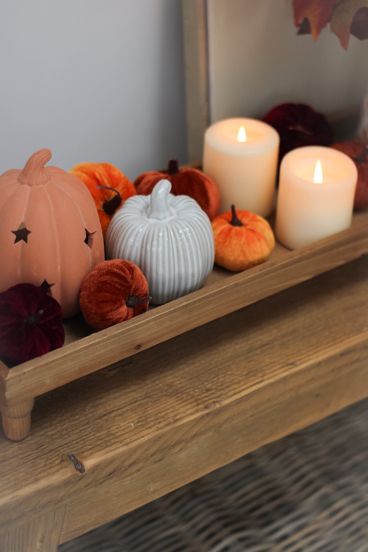 Rustic Wooden Raised Tray