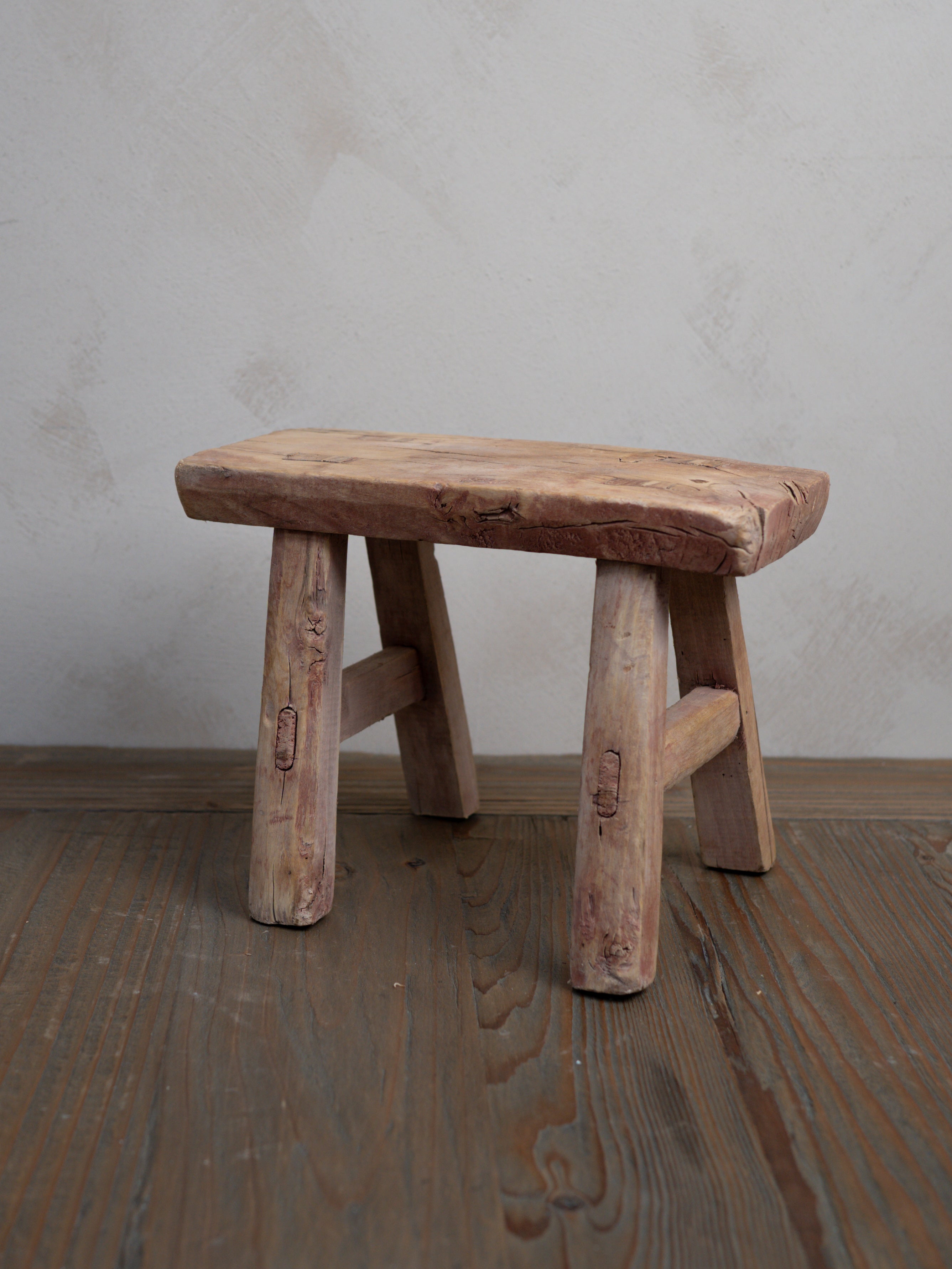 Reclaimed Wooden Mini Stool - Style Z
