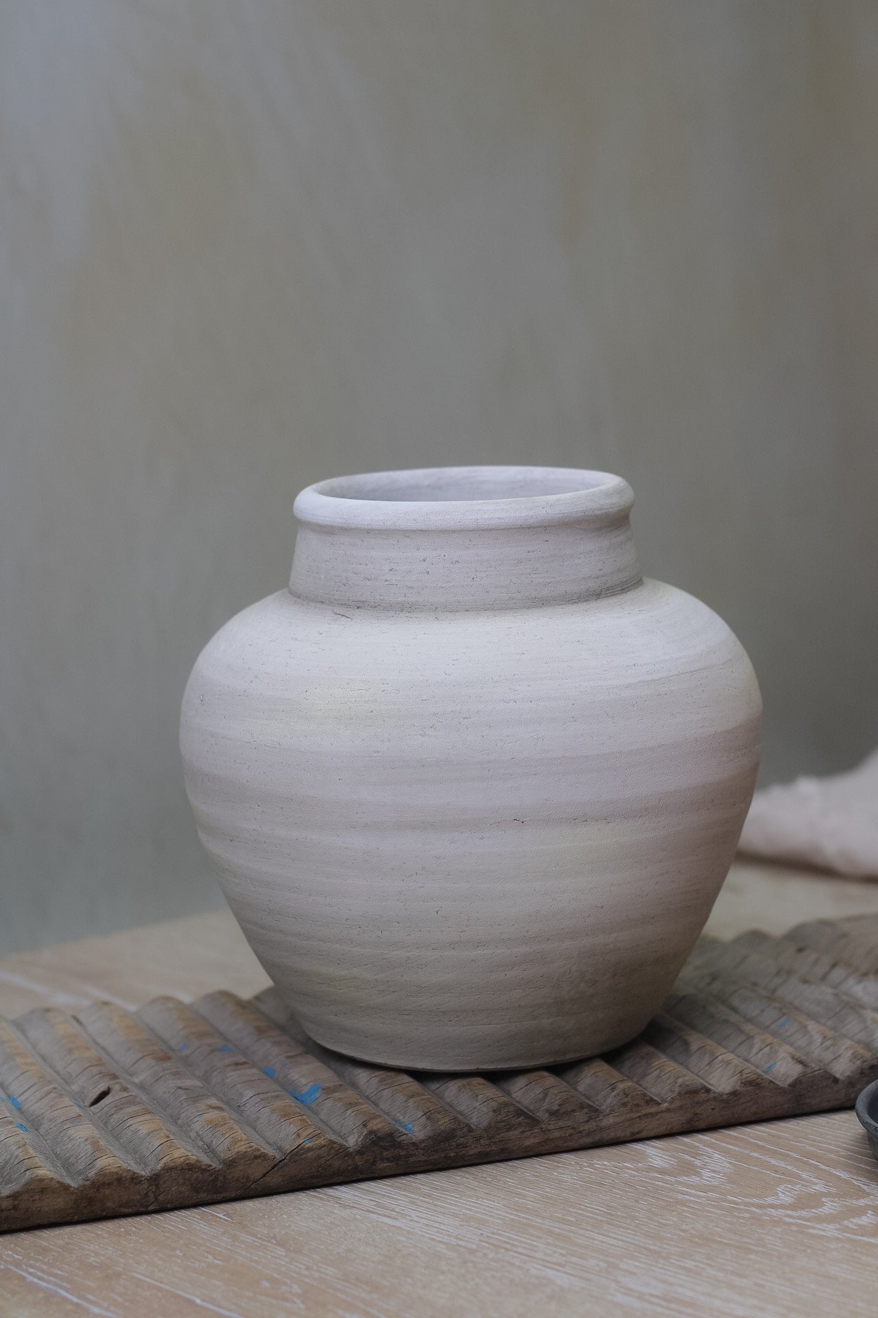 Grey Stoneware Vase
