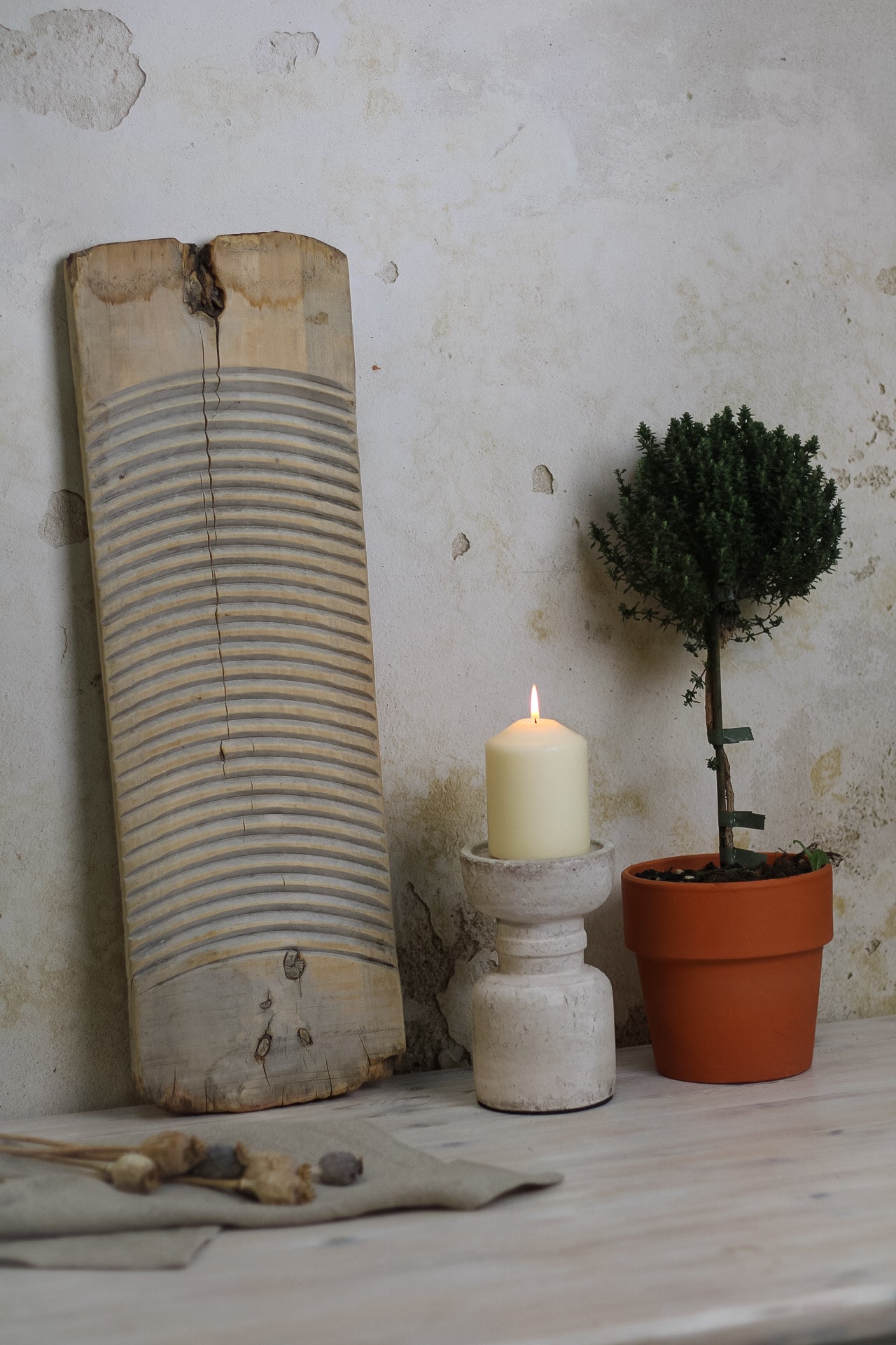 Vintage Wooden Wash Board