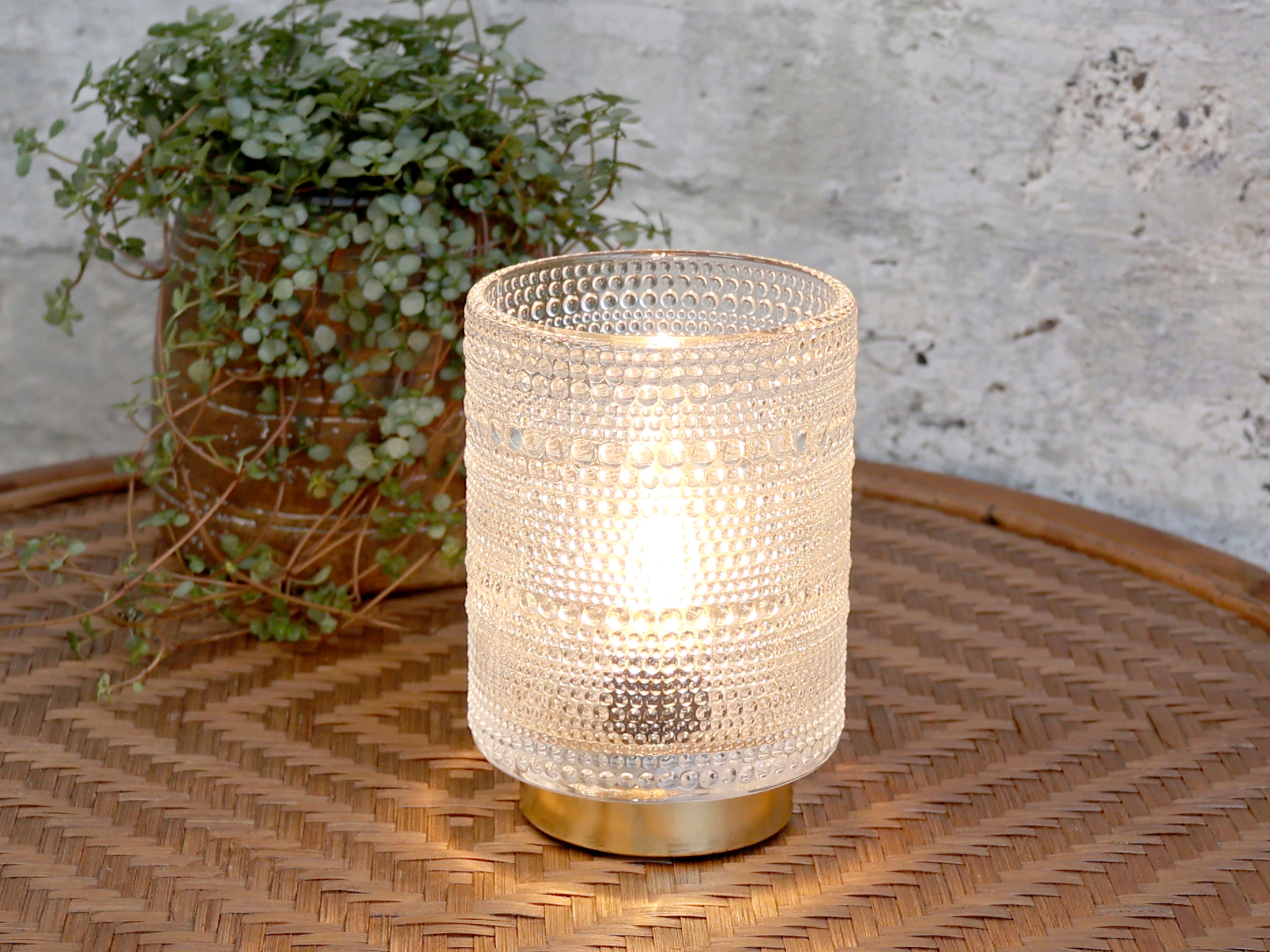 Clear Bobble Dotty LED Lamp