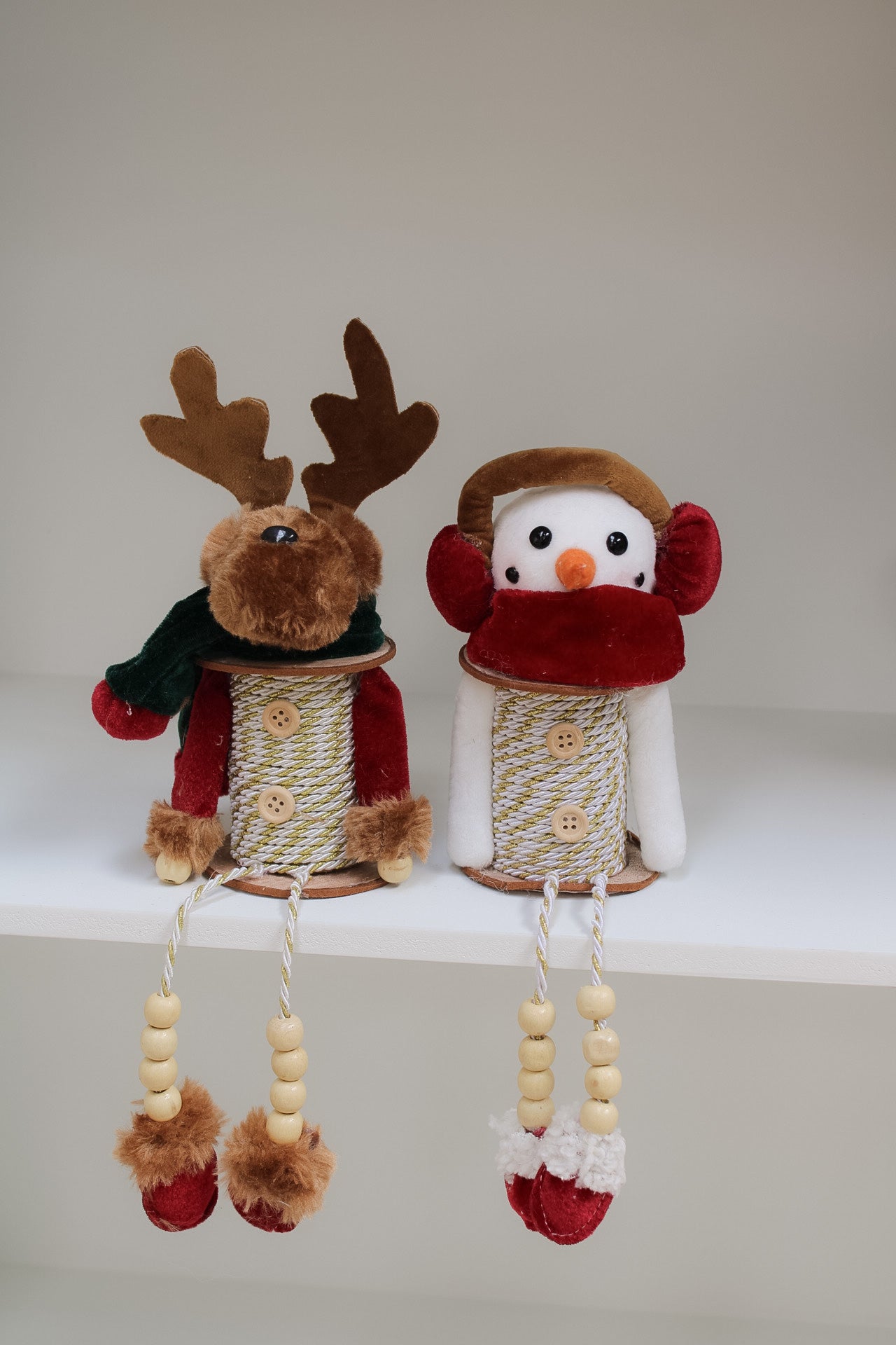 Christmas Cotton Reel Decoration