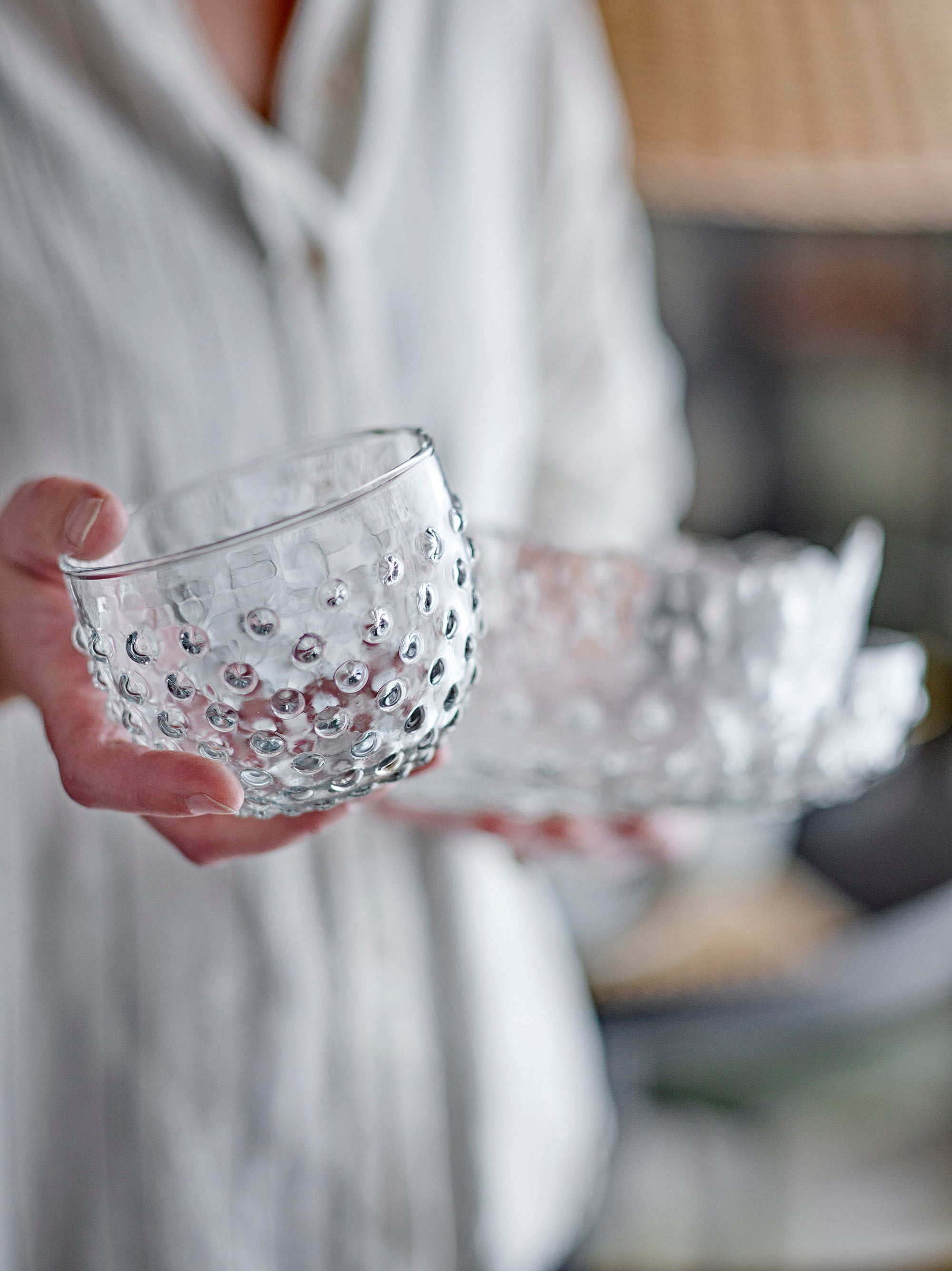 Small Dotty Embossed Decorative Bowl