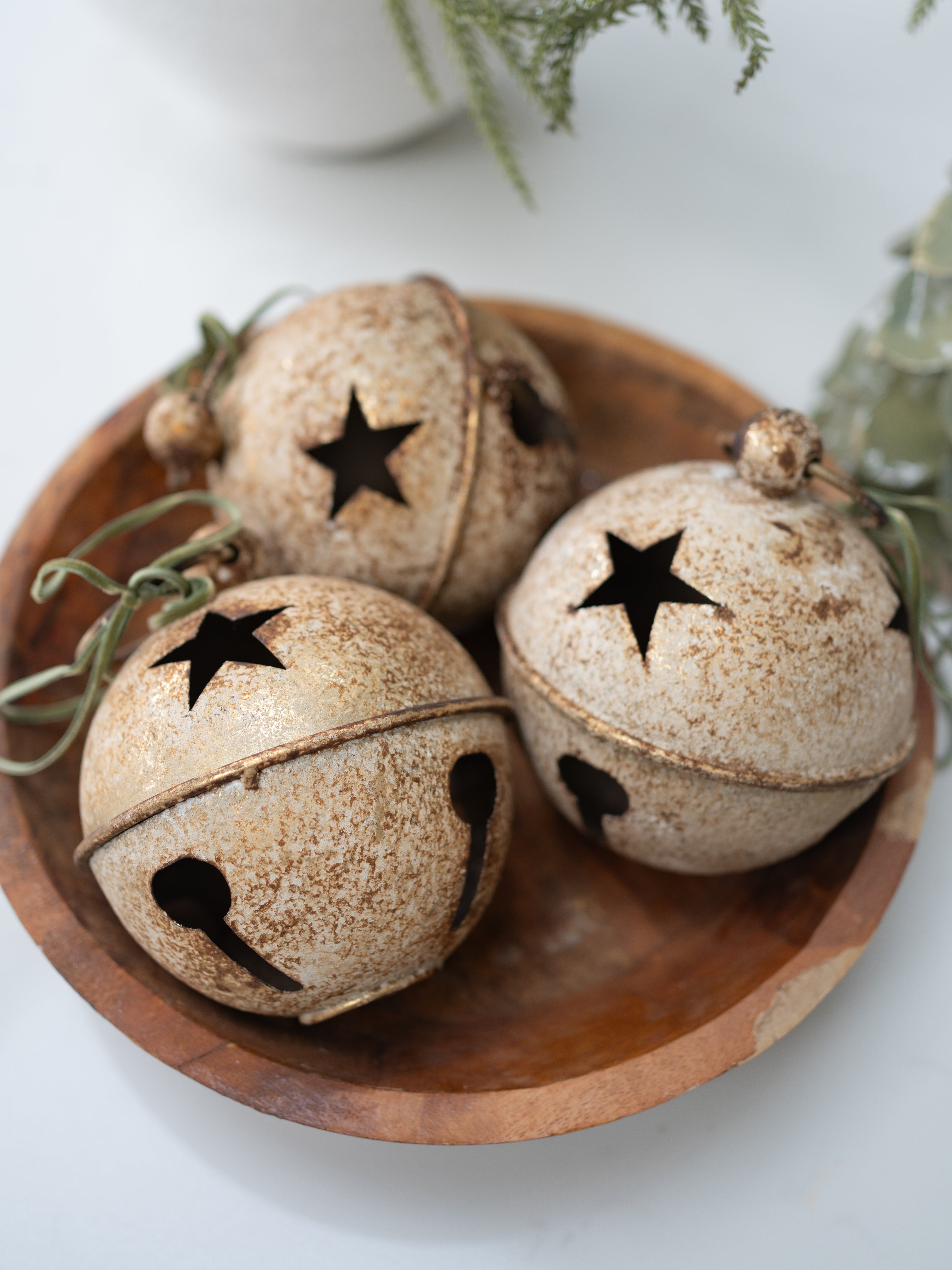 Golden Bell with Stars Decoration