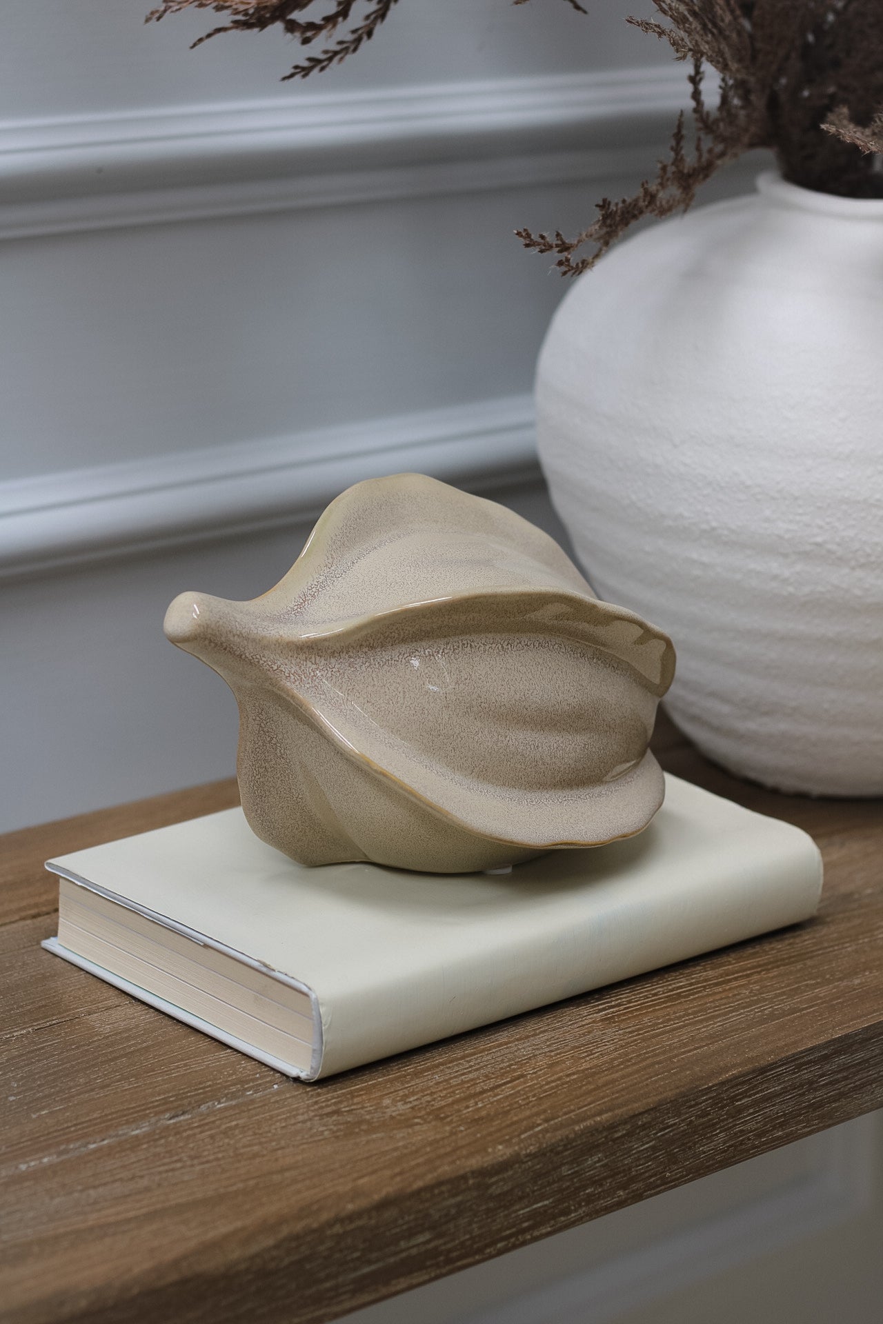 Stone Glazed Ceramic Coco Pod