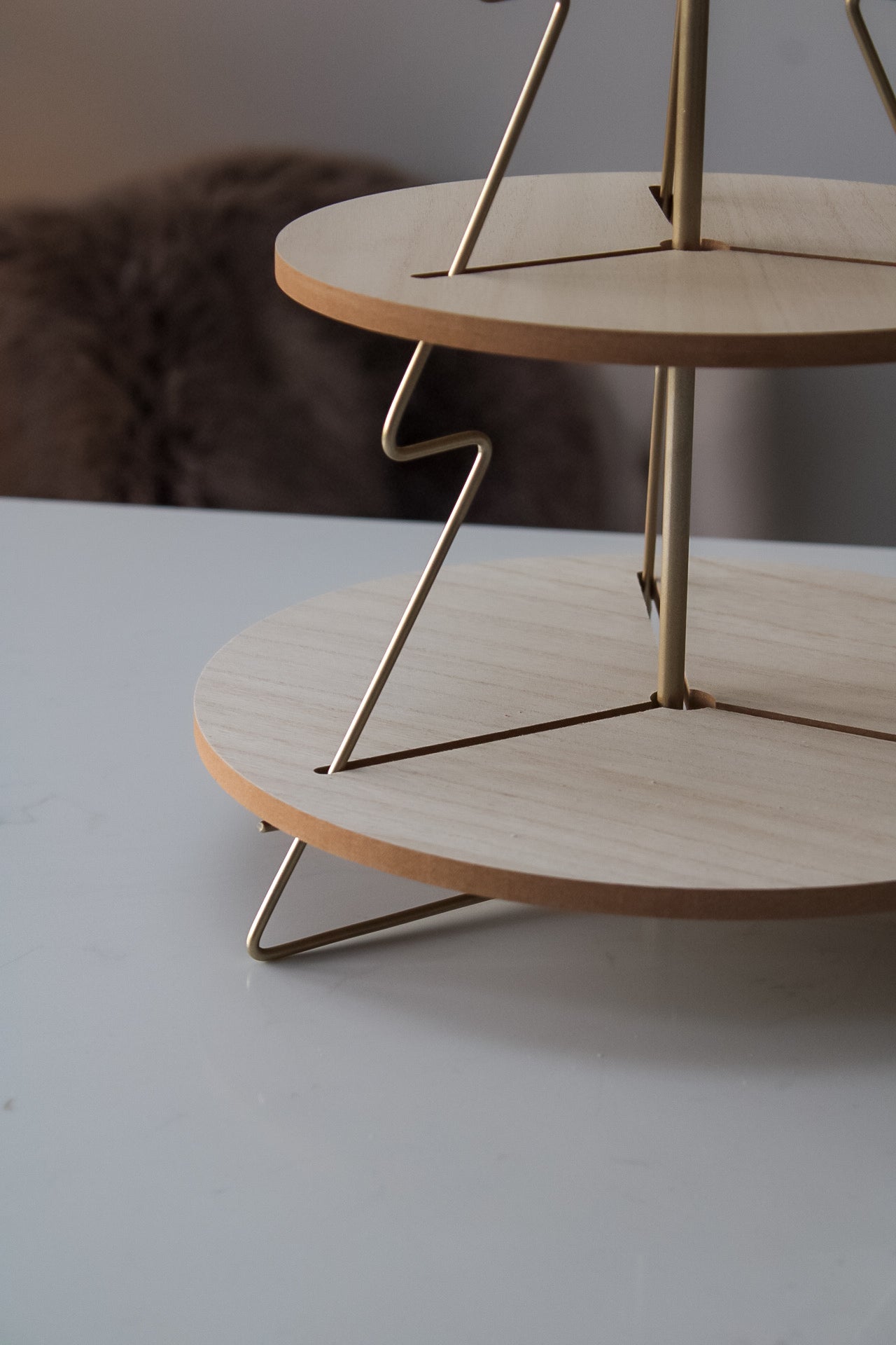 Gold Metal Christmas Tree Styling Stand