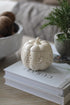 White Autumn Leaves Pumpkin Ceramic Wax Burner