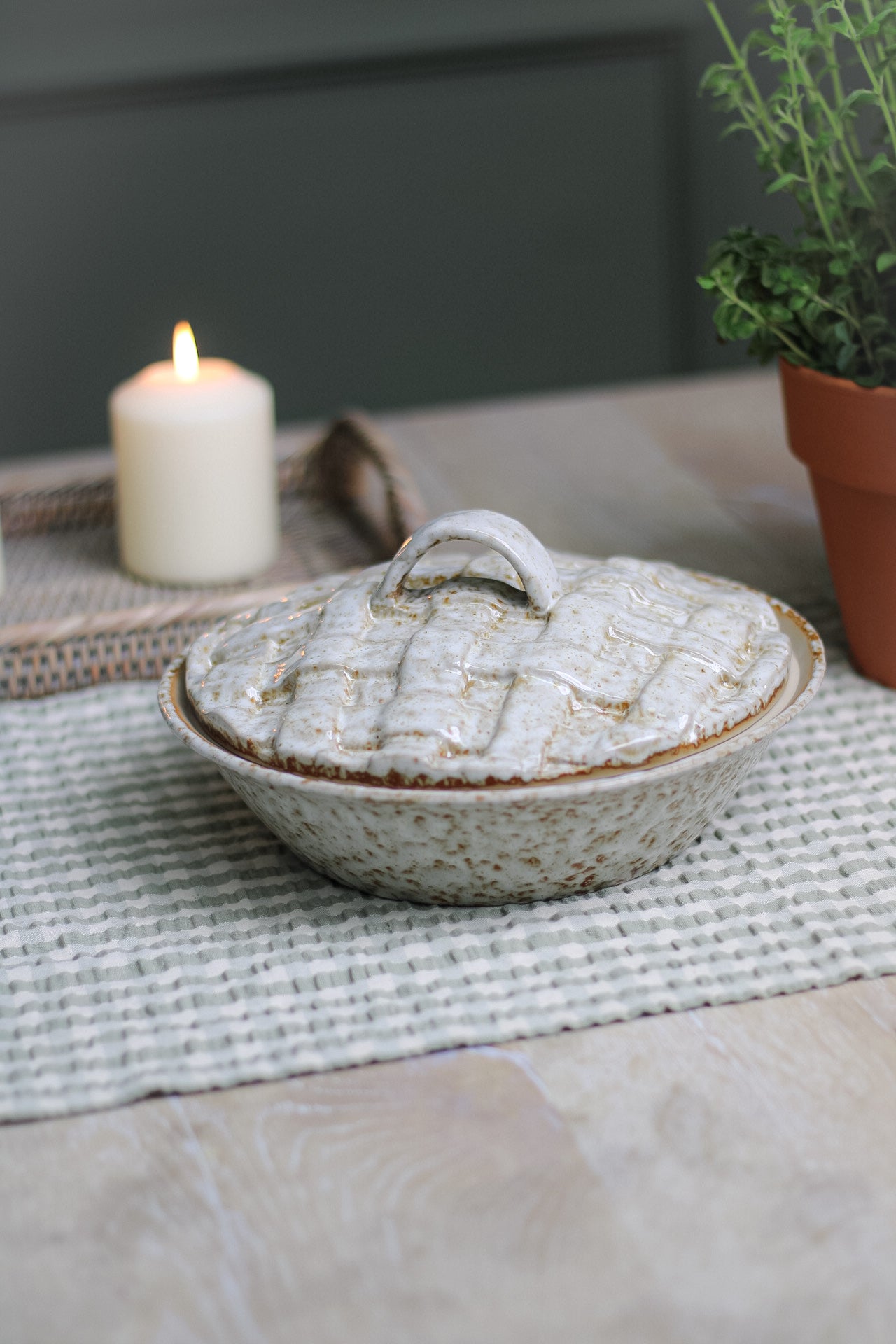 Rozalin Stoneware Oven Dish with Lid