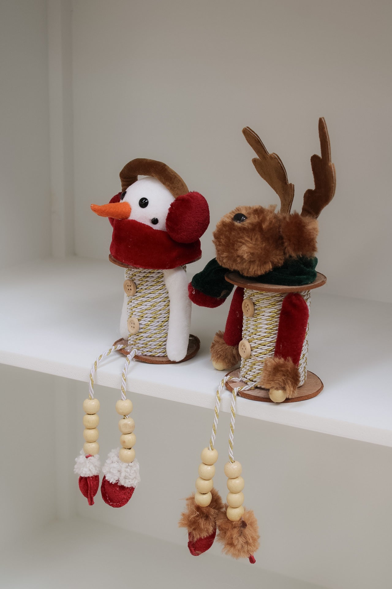 Christmas Cotton Reel Decoration