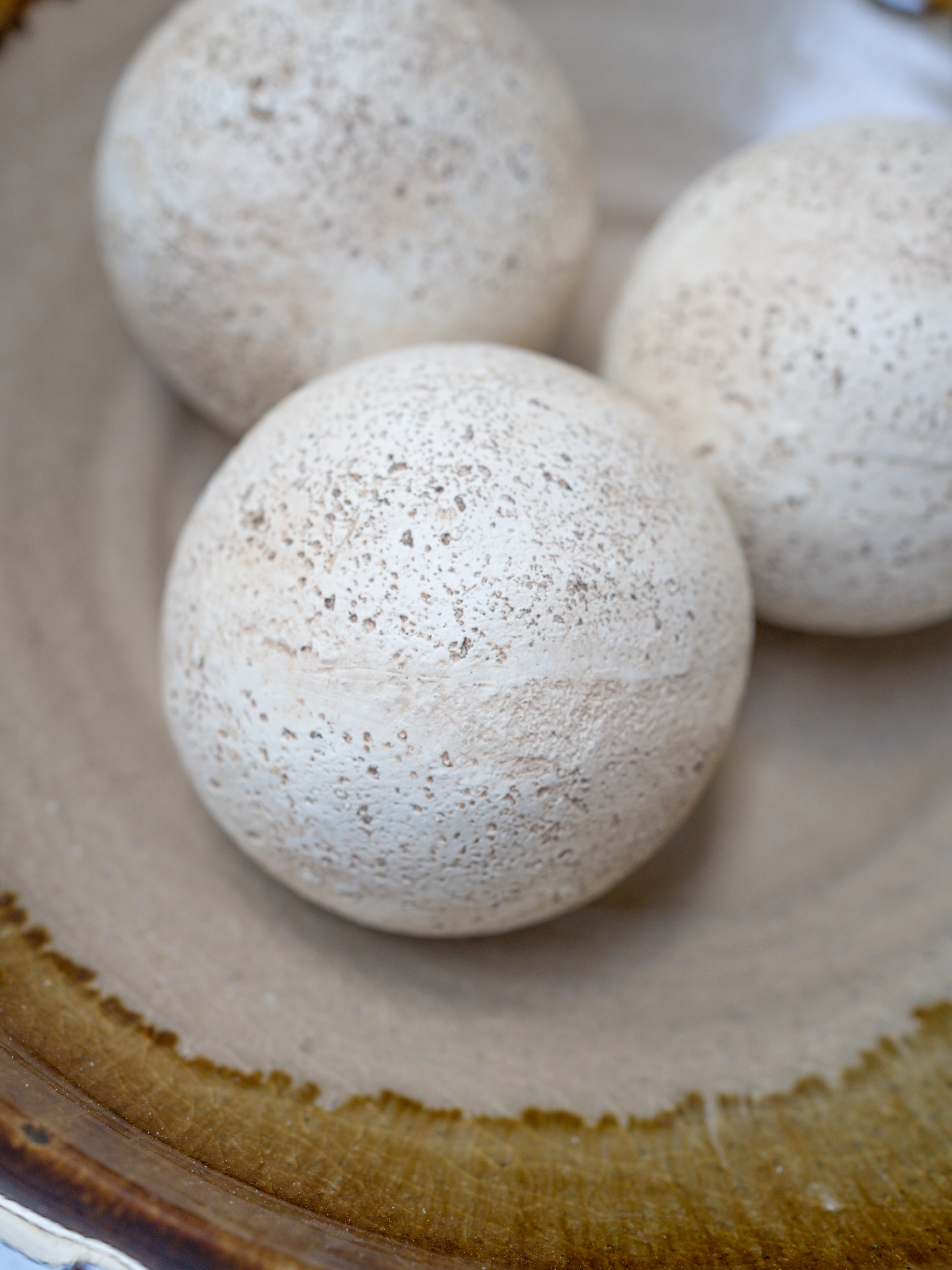 Travertine Effect Decorative Ball