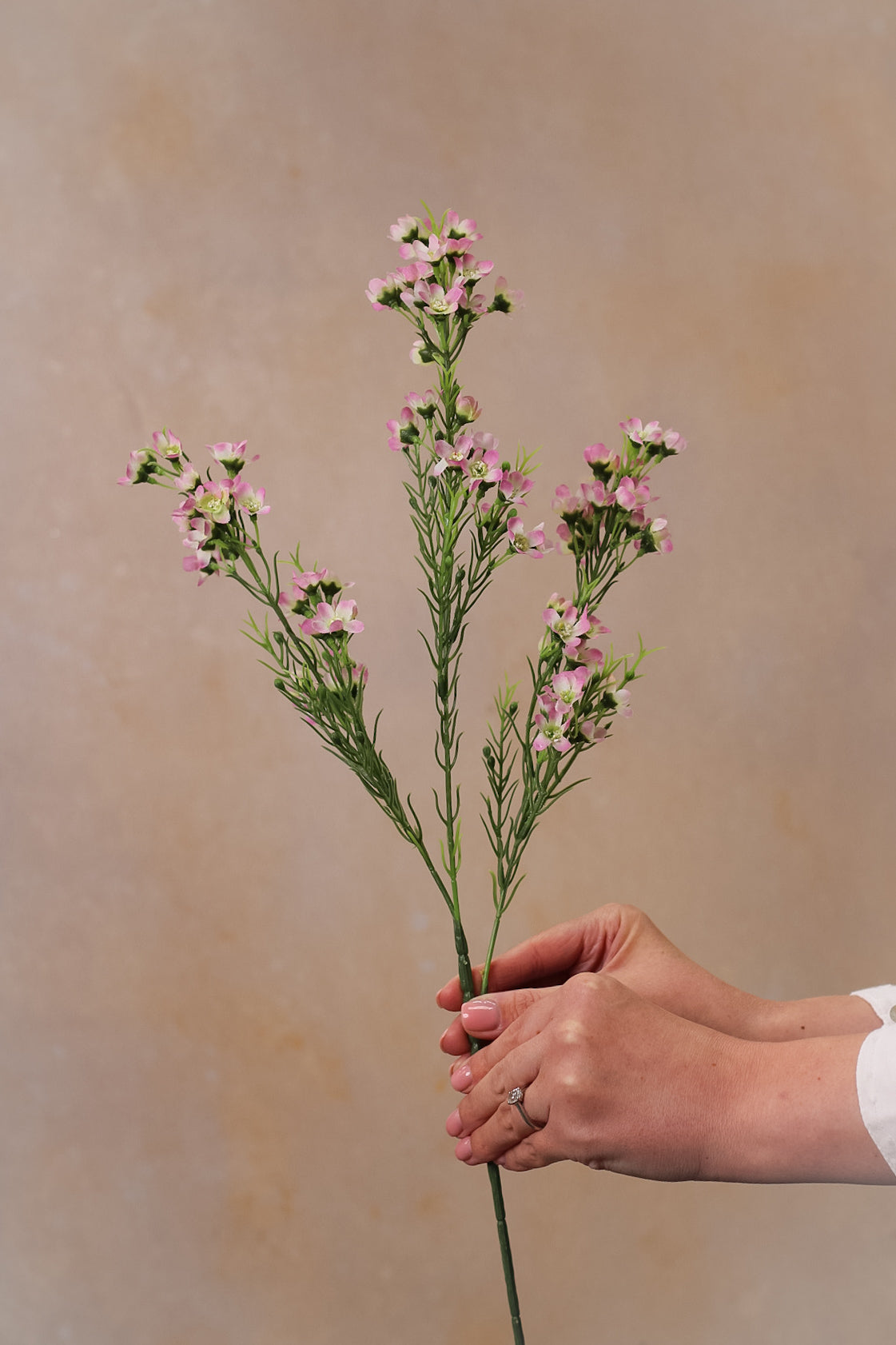 Faux Pale Pink Wintersweet Spray