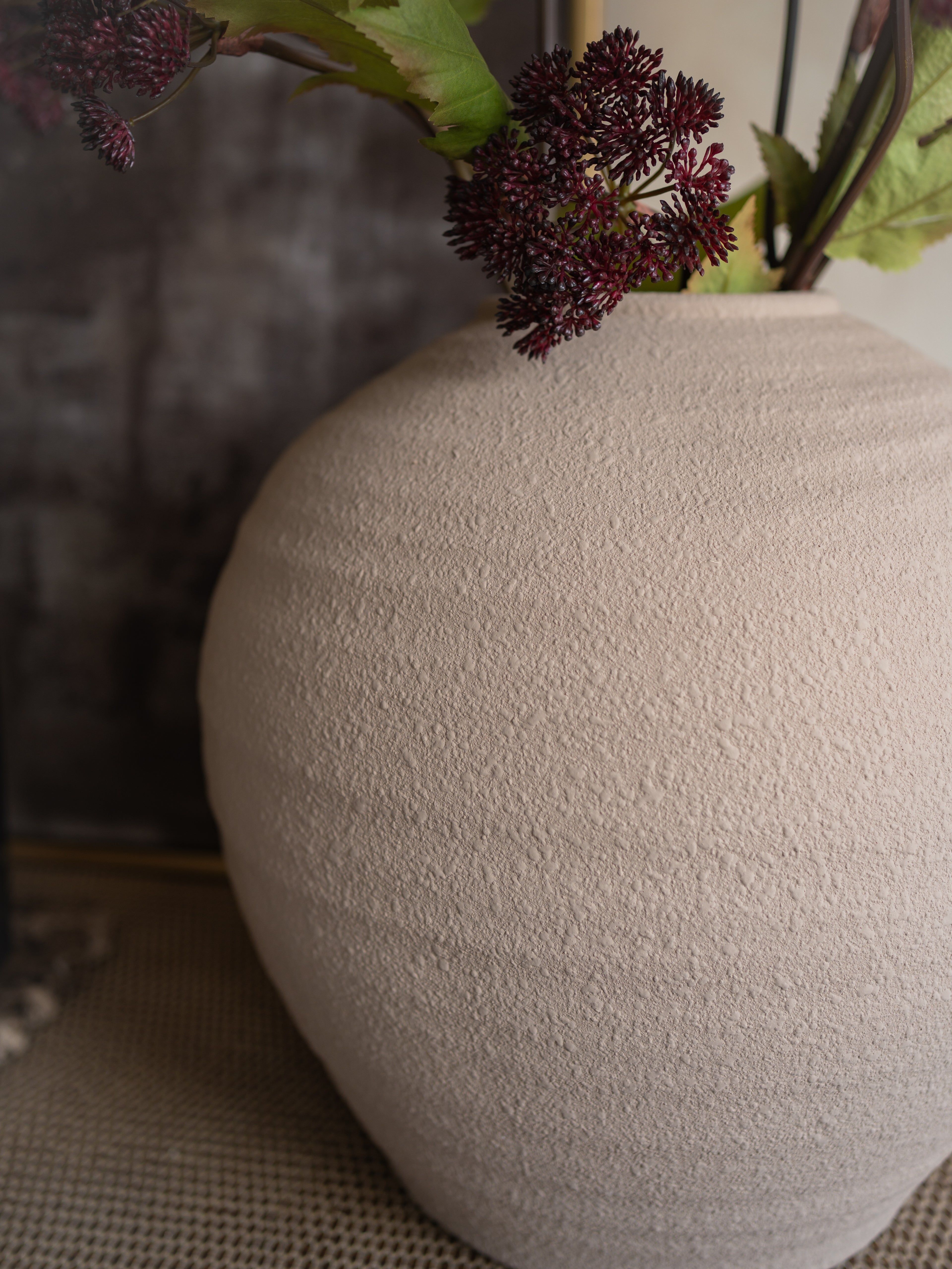 Almond Textured Vase