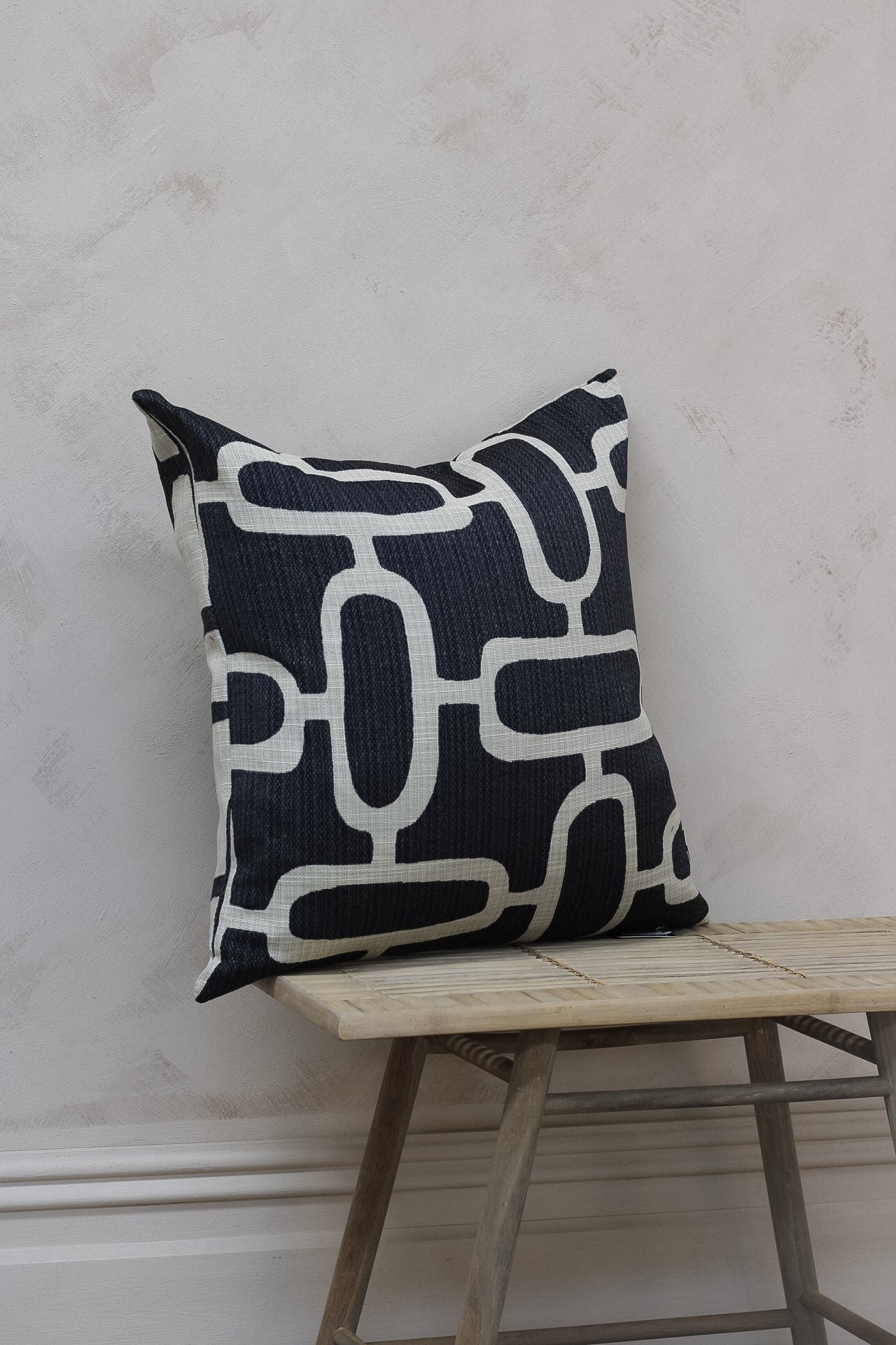 Black & White Abstract Cushion