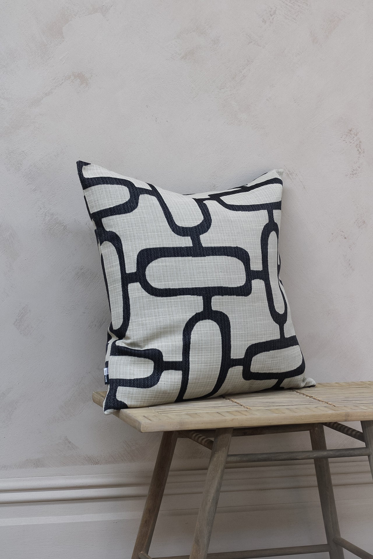 Black & White Abstract Cushion