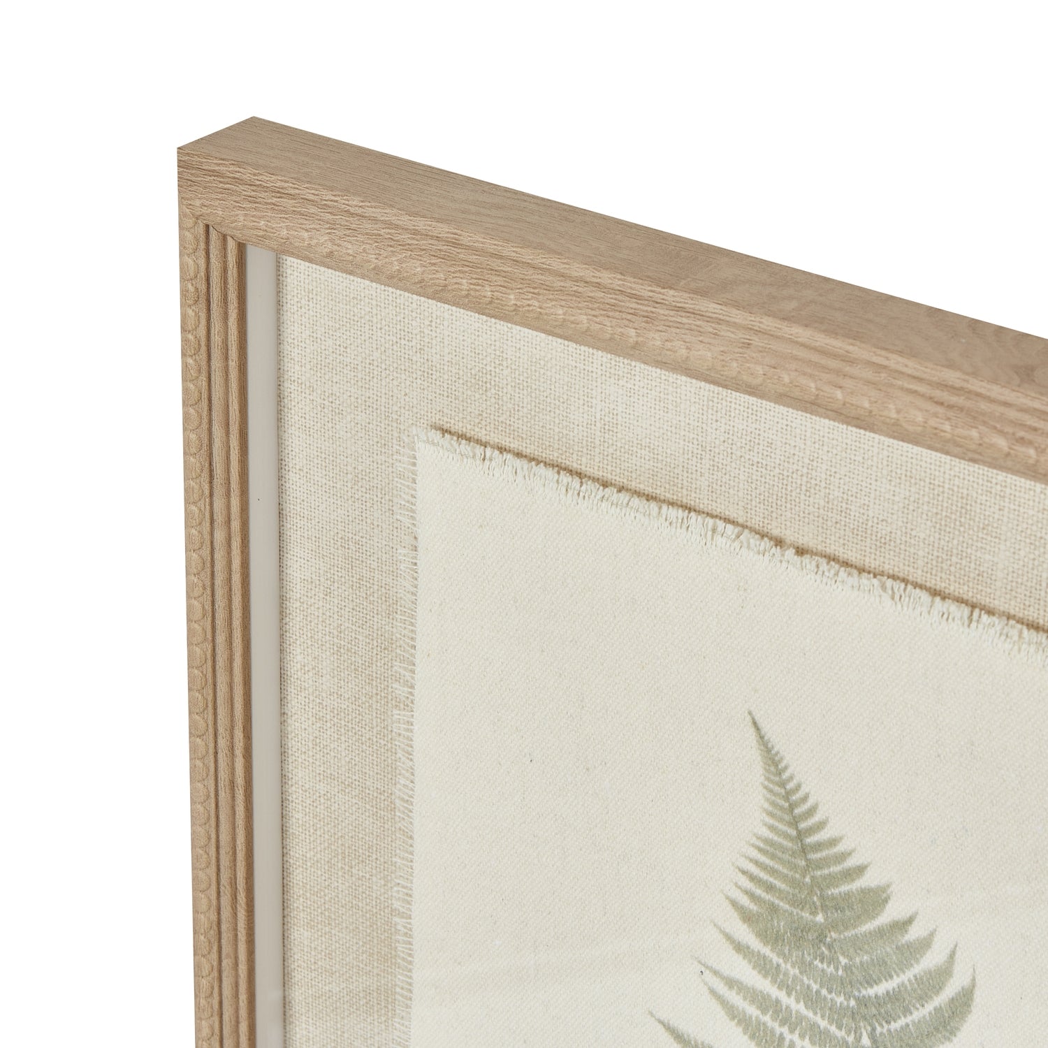 Bracken Wall Art in Natural Beaded Frame