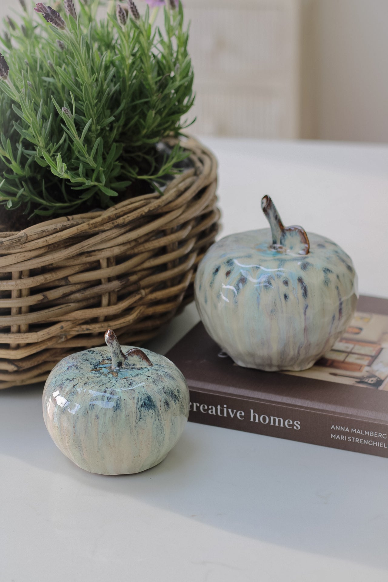 Brown Ombre Apple Ornament