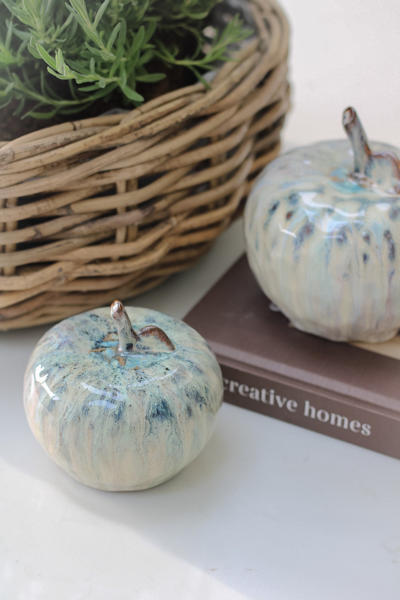 Brown Ombre Apple Ornament