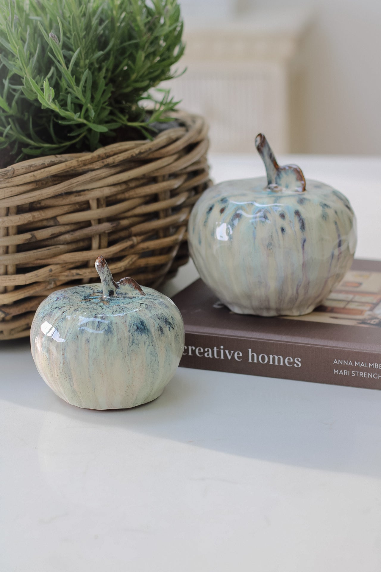 Brown Ombre Apple Ornament