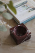 Burgundy Marble Square Bowl