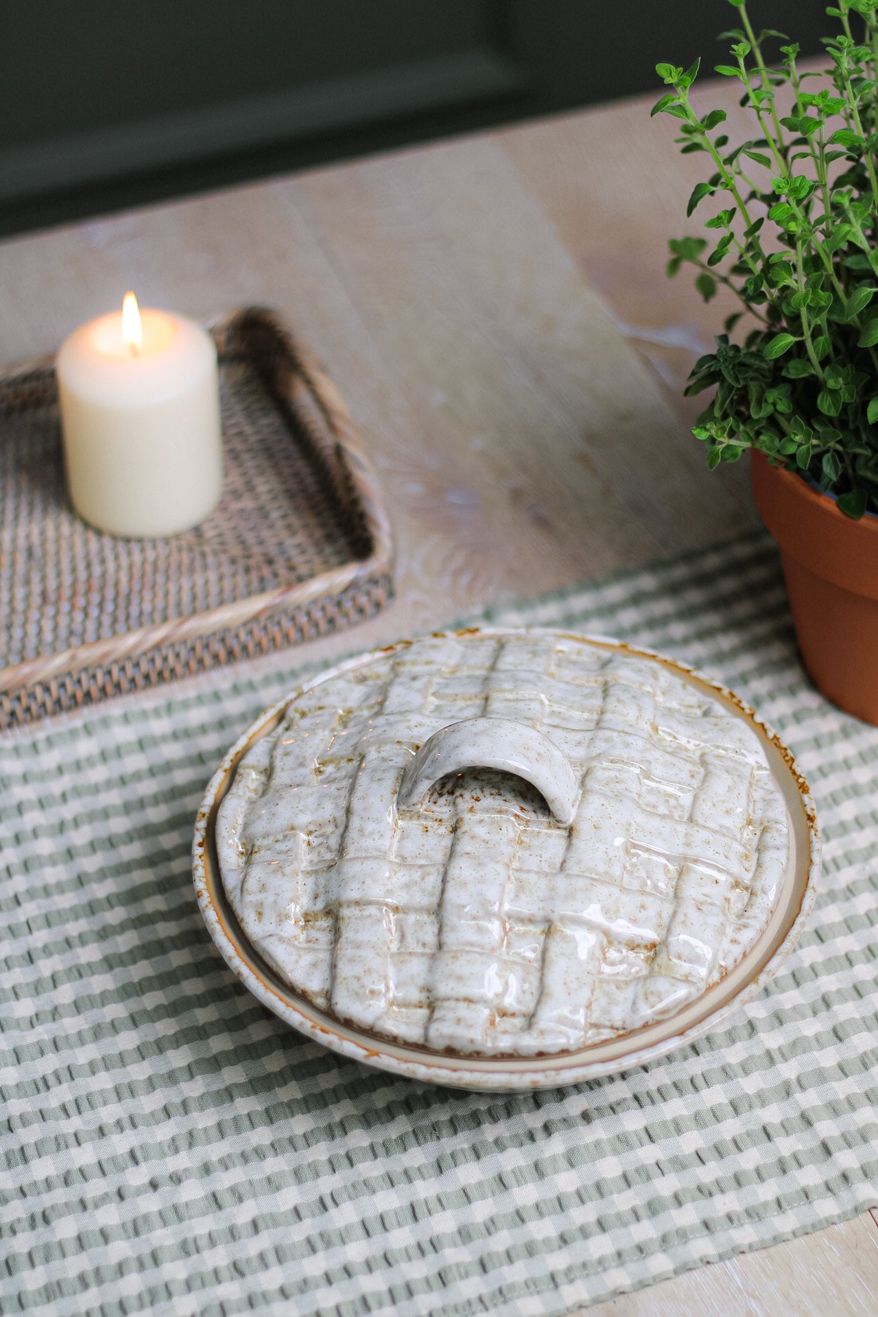 Rozalin Stoneware Oven Dish with Lid