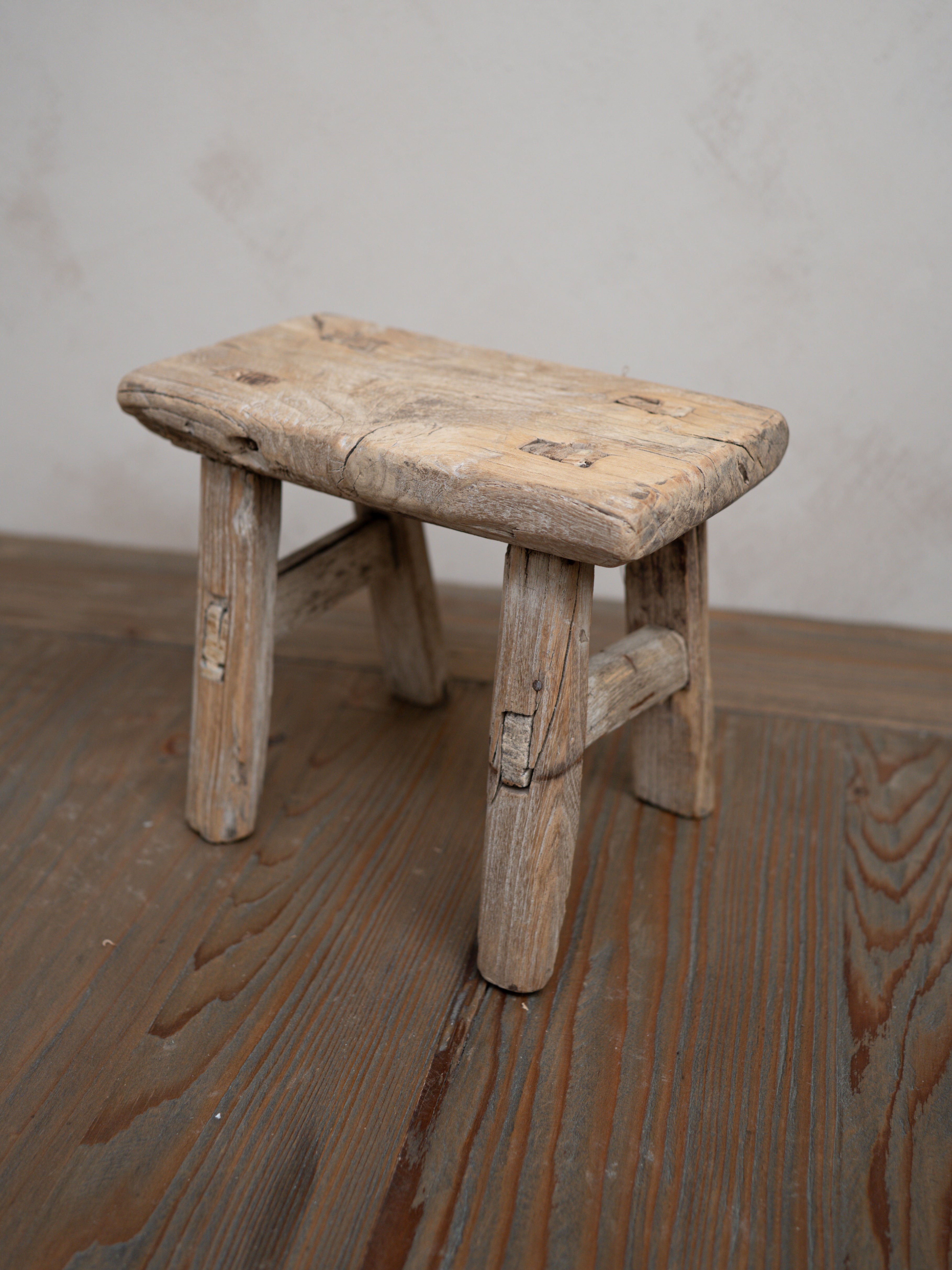 Reclaimed Wooden Mini Stool - Style AF