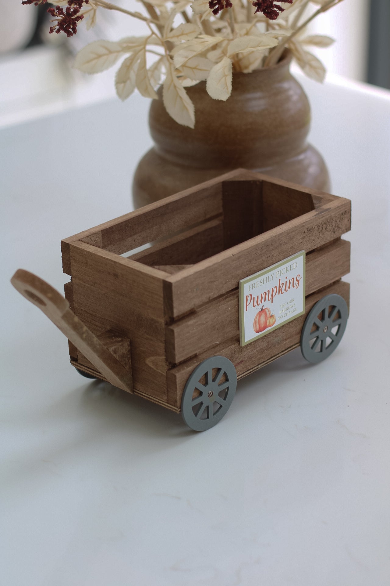Pumpkin Cart Decoration