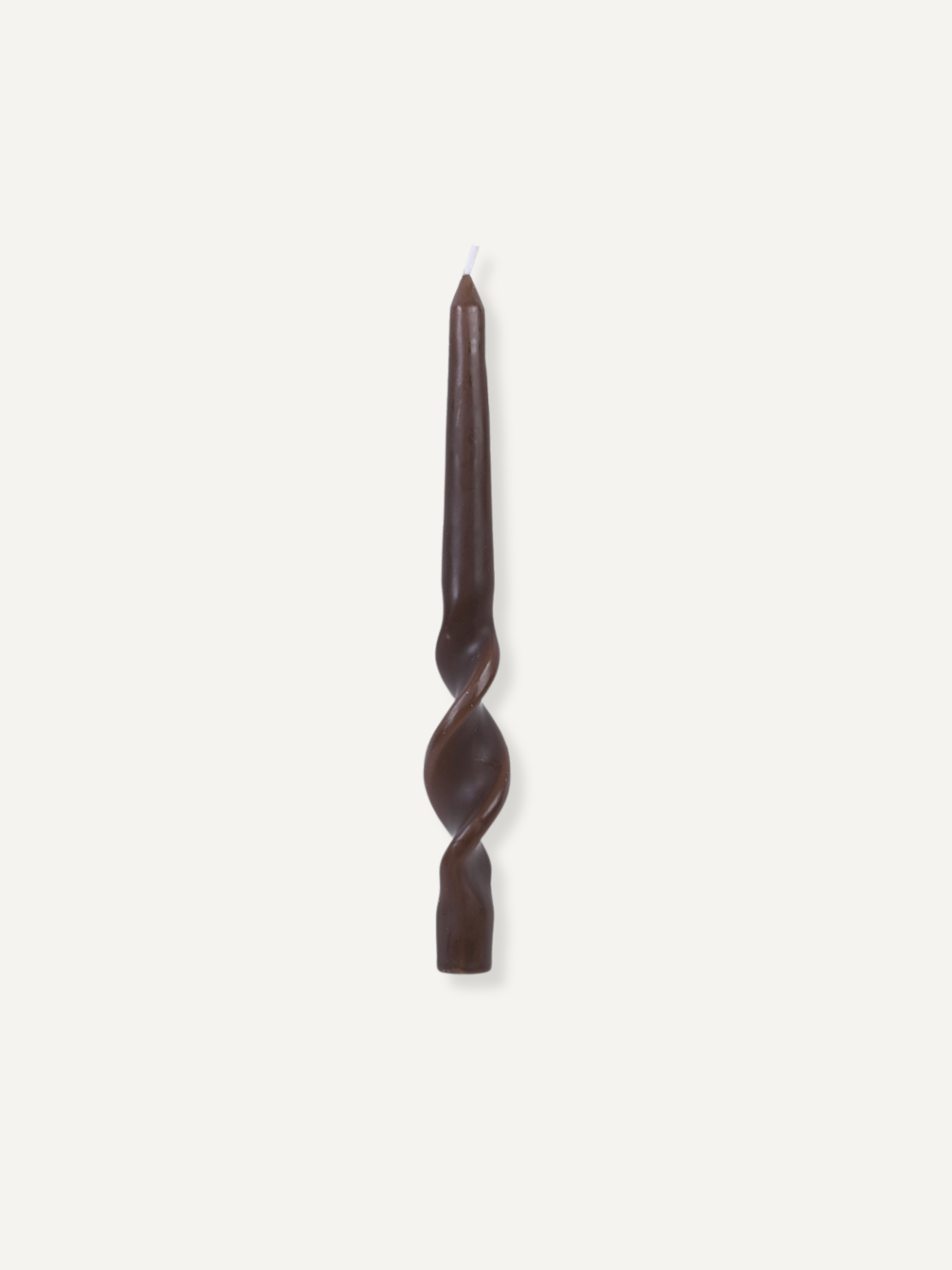 Caramel Twisted Dinner Candles | Set of 2