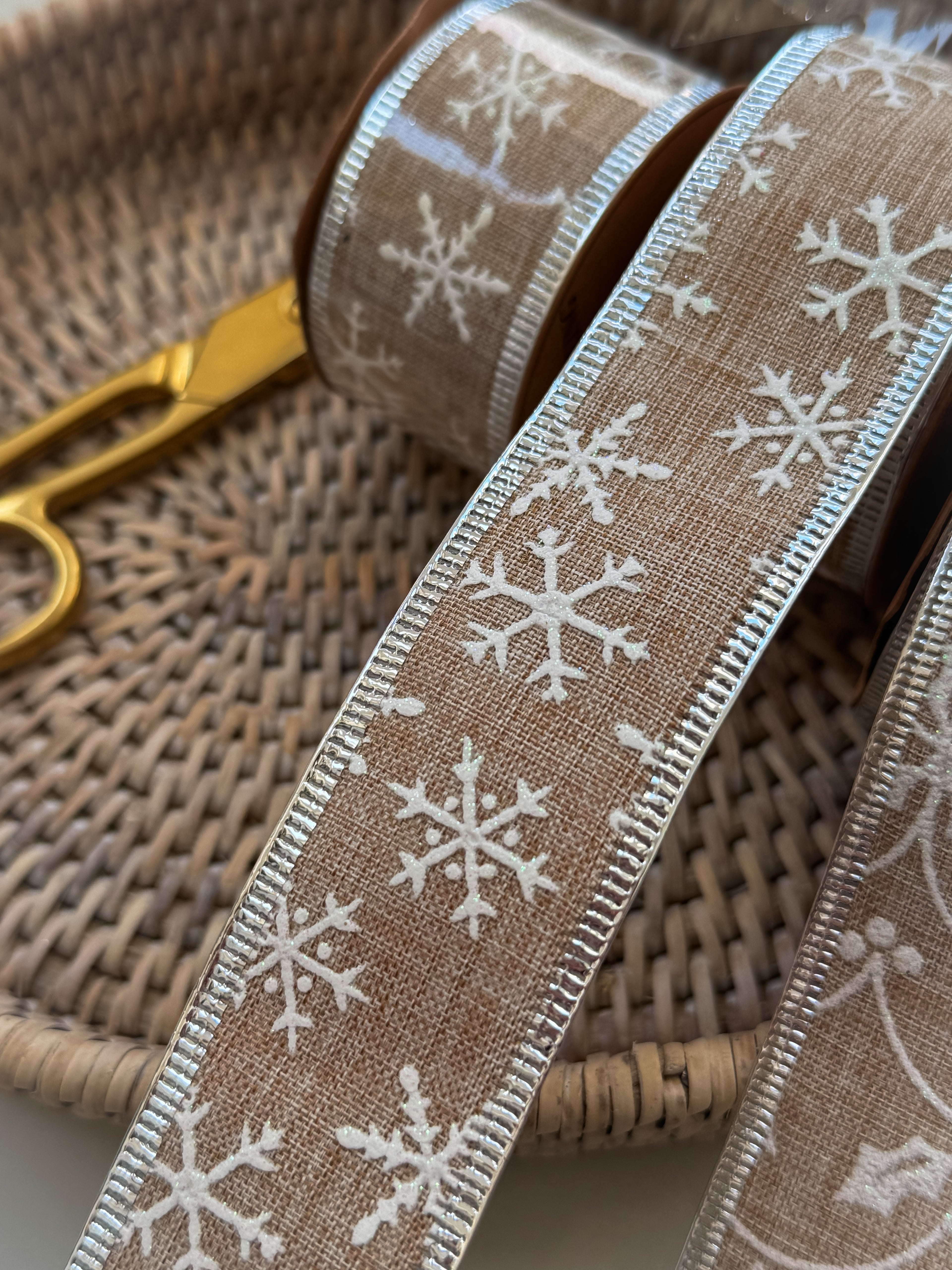 Christmas Hessian Ribbon for christmas decor