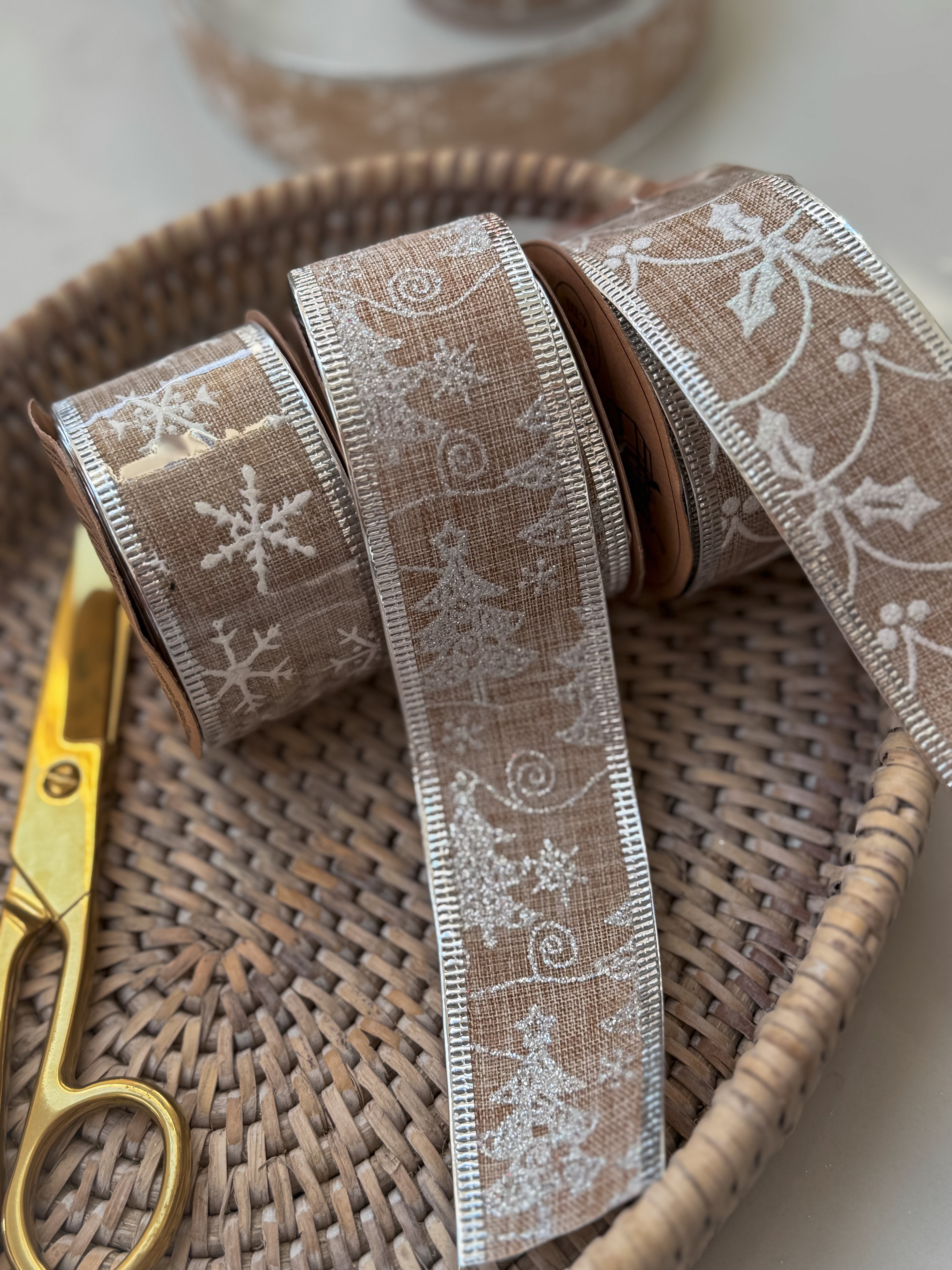 Christmas Hessian Ribbon for christmas decor