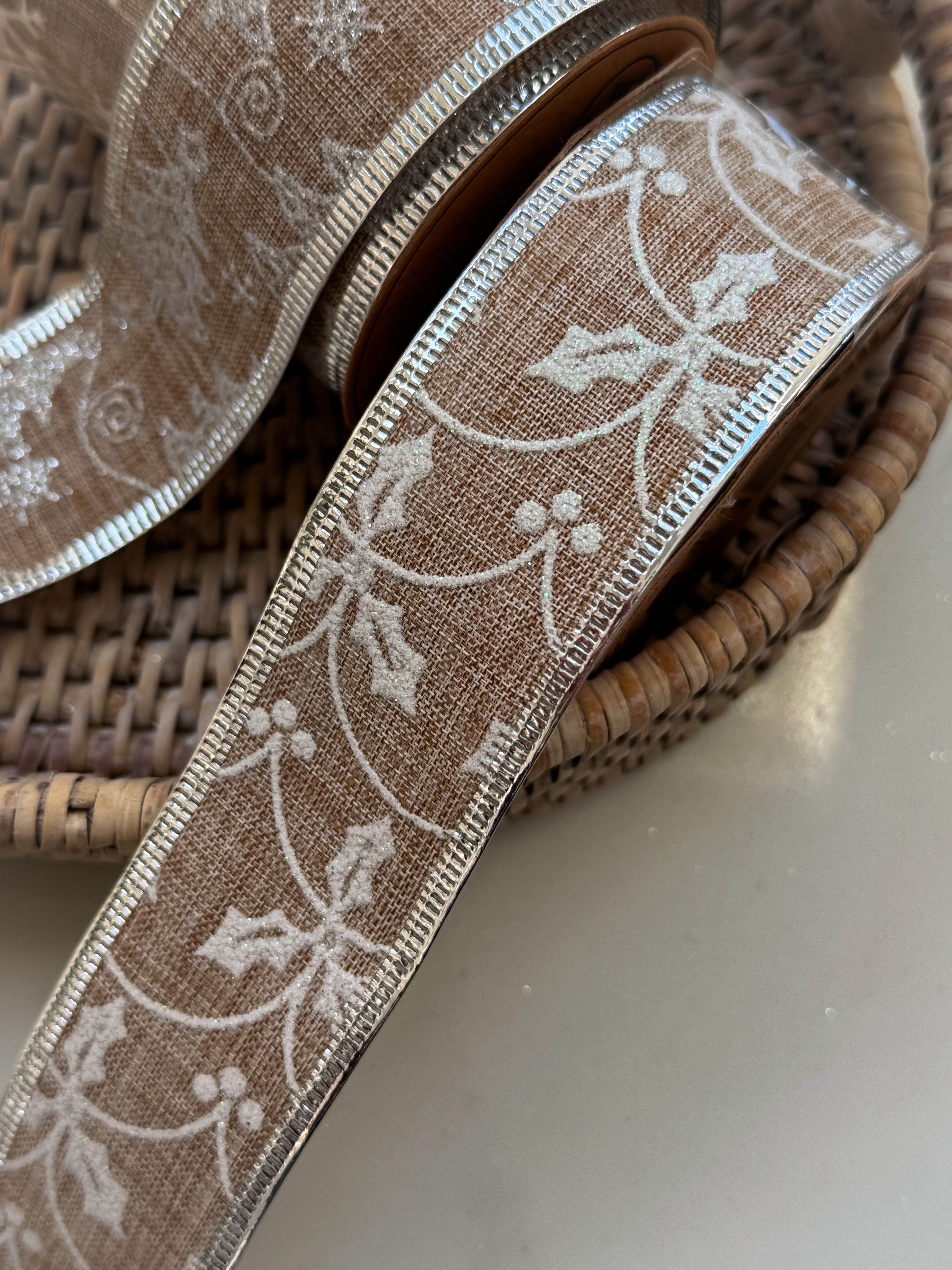 Christmas Hessian Ribbon for christmas decor