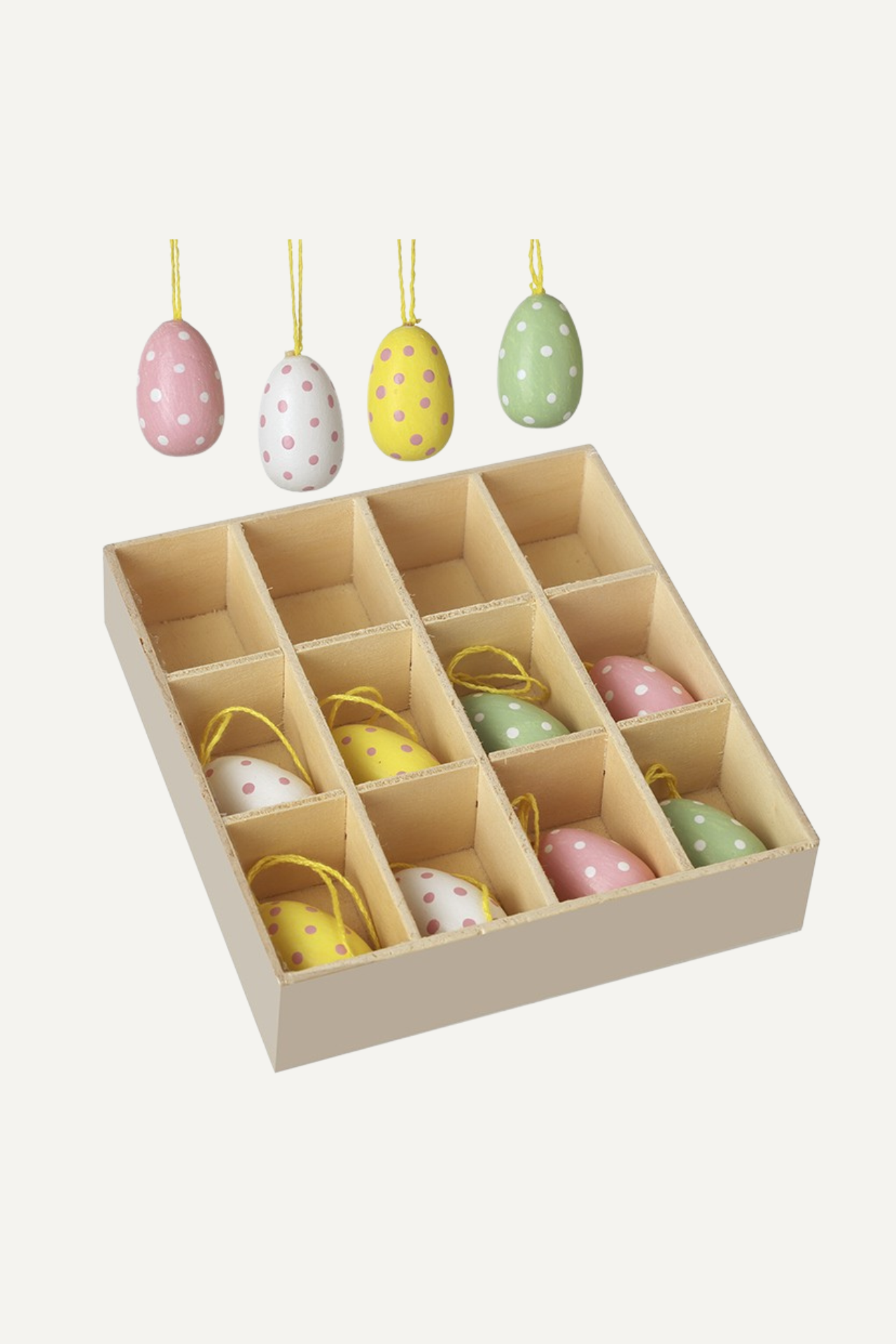 Colourful Dotty Eggs | Set of 12