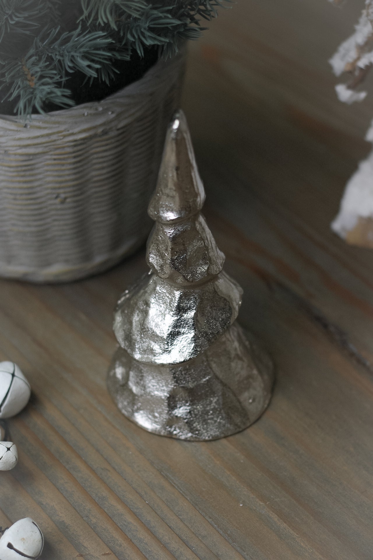 Silver Metal Christmas Tree