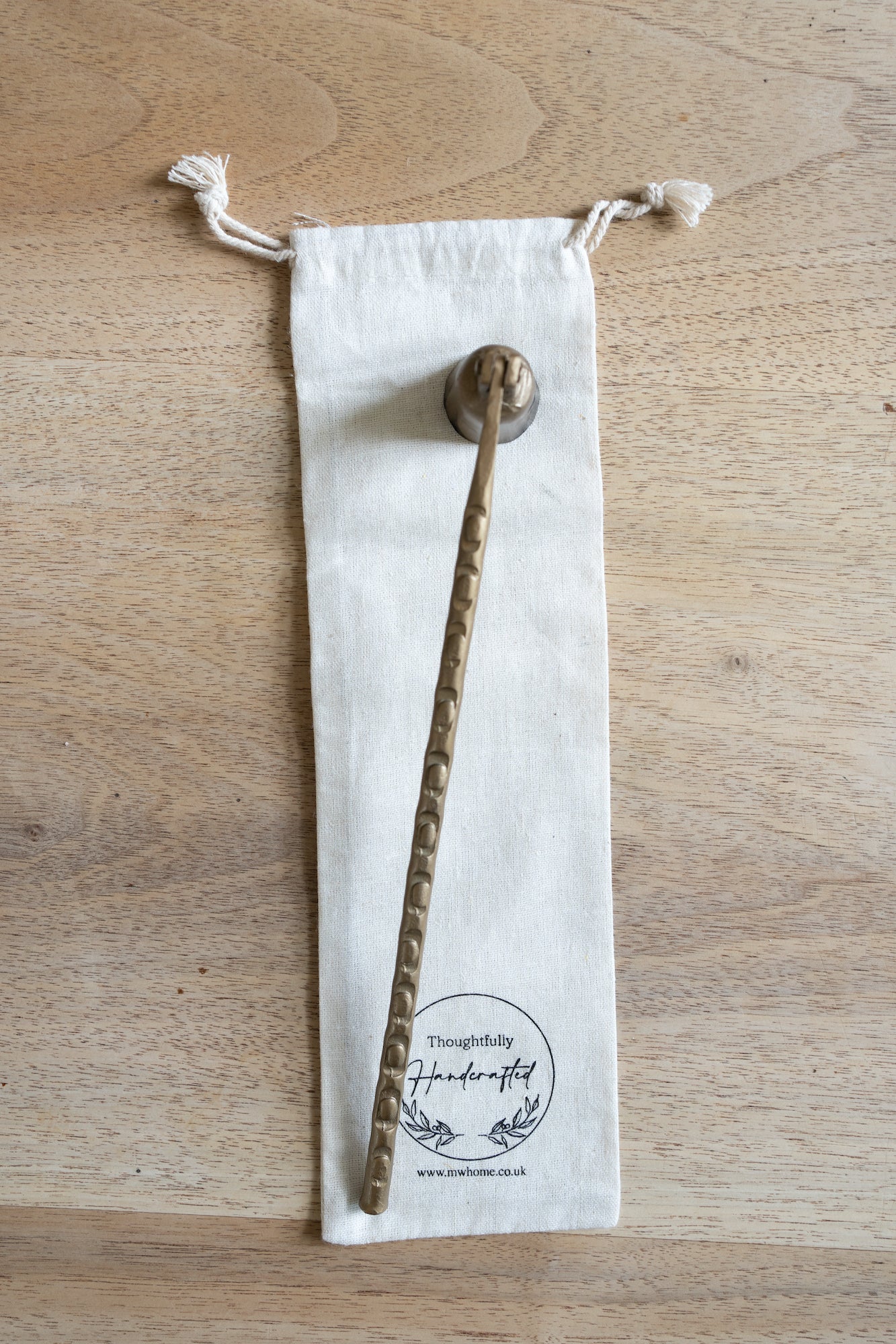Gold Metal Forged Candle Snuffer
