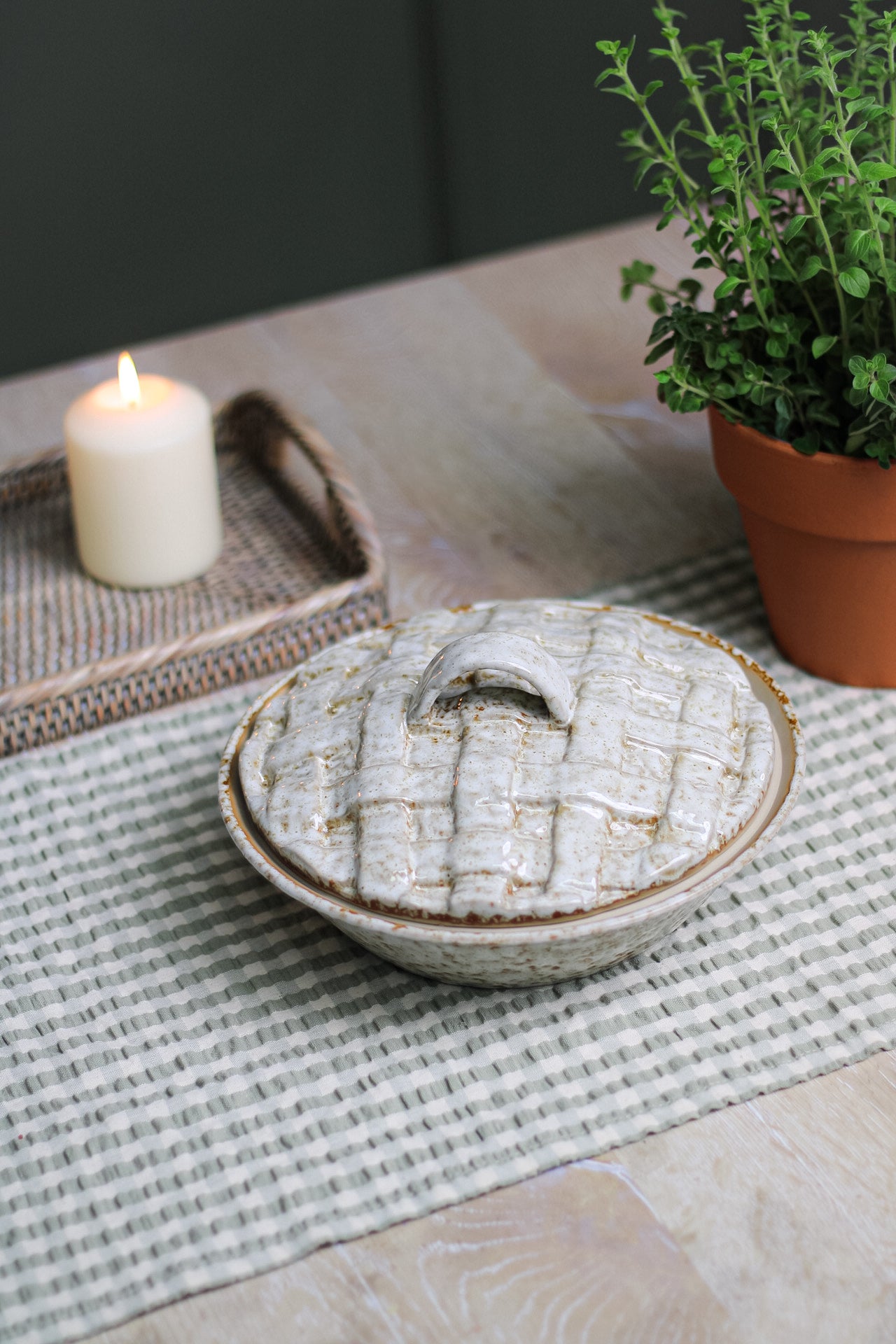Rozalin Stoneware Oven Dish with Lid