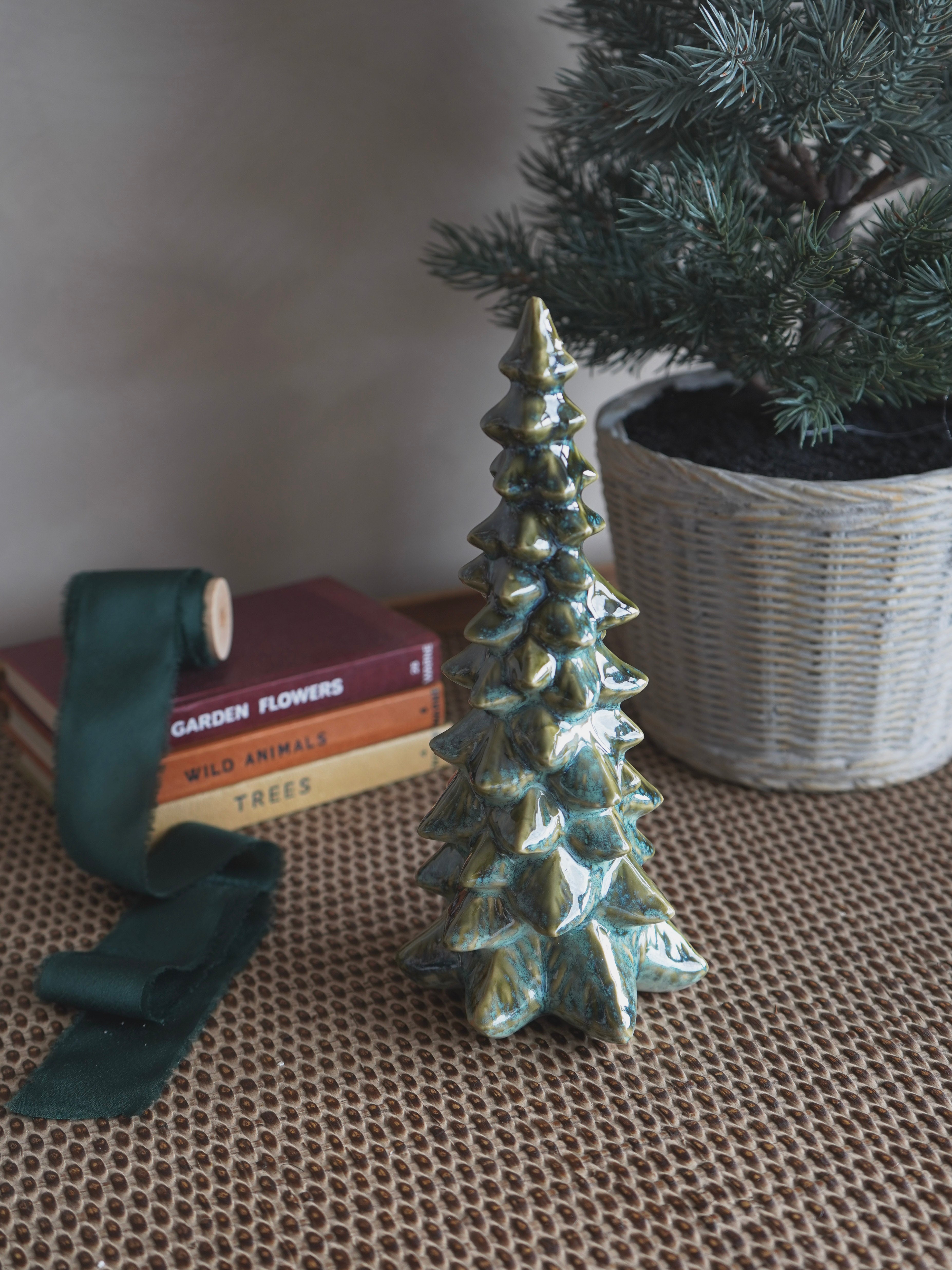 Enchanted Moss Ceramic Christmas Tree