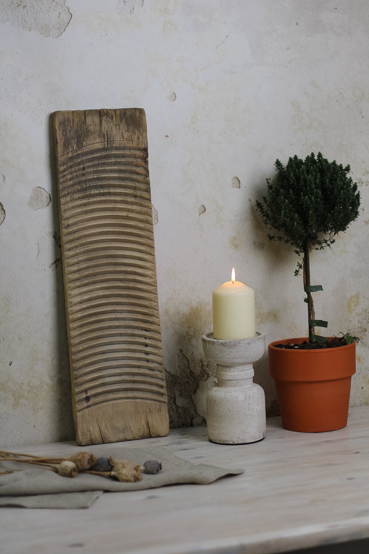 Vintage Wooden Wash Board