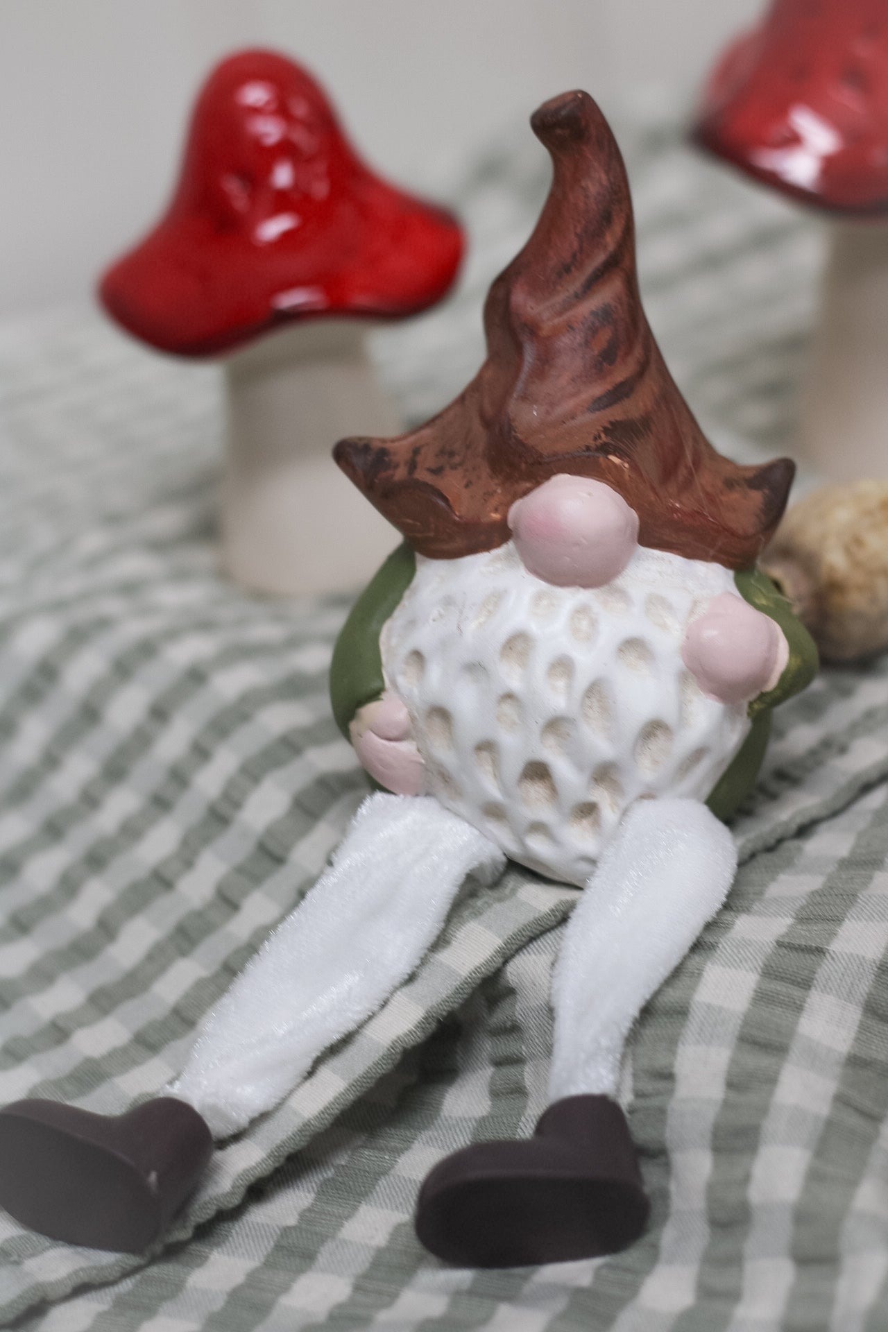 Rustic Autumn Terracotta Dangly Gonks | Set of 2