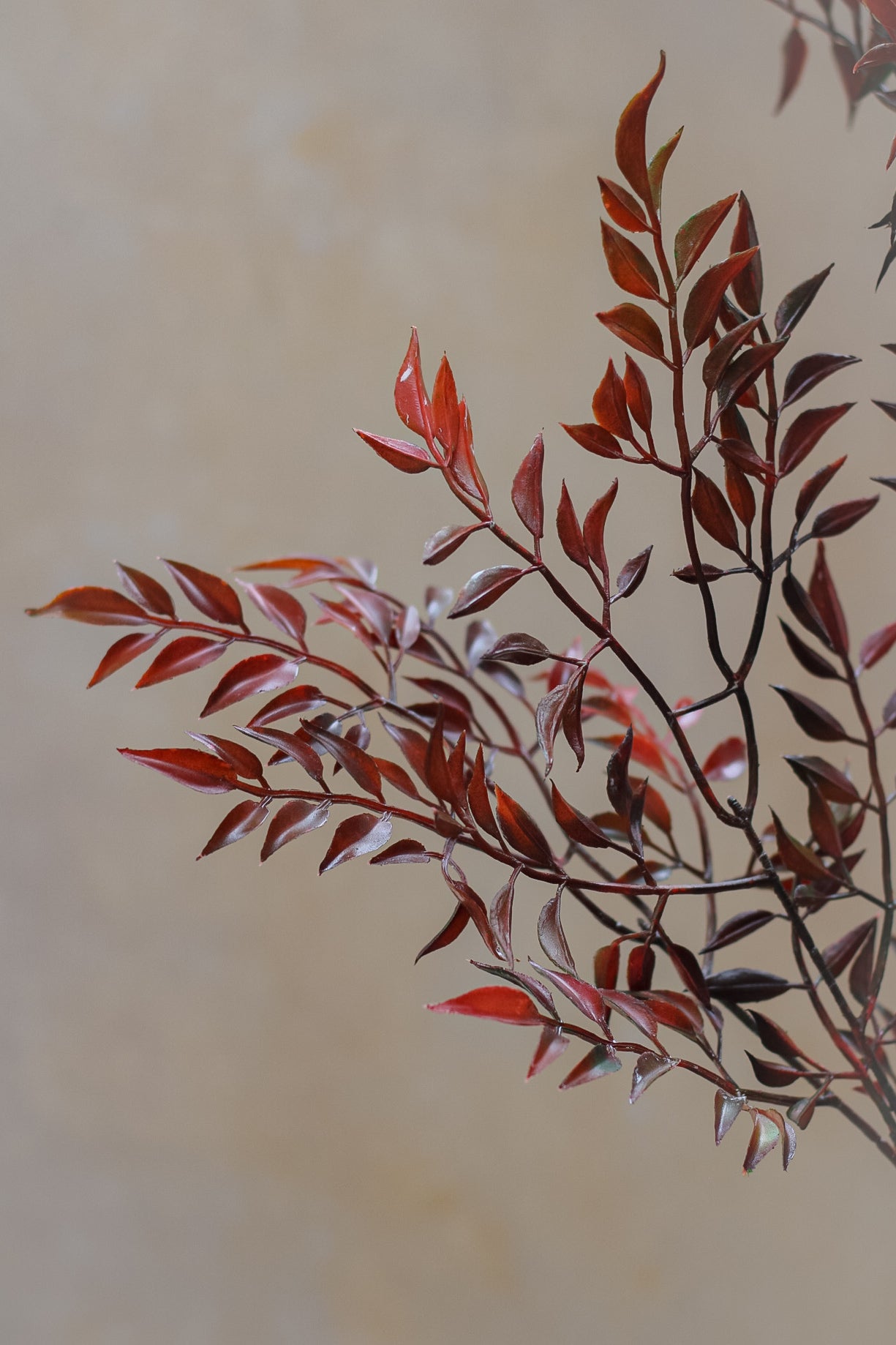 Faux Autumnal Leaf Spray 009